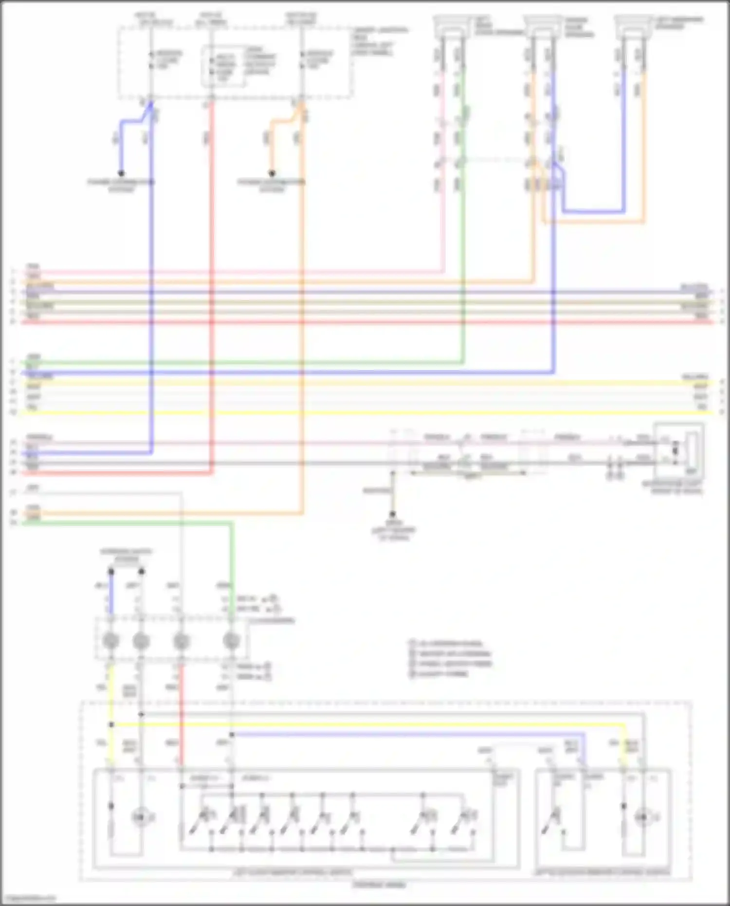 K5 Kia I facelift (2013-2015): Navigation circuit, version 3.0 w/o amplifier (2 of 3)