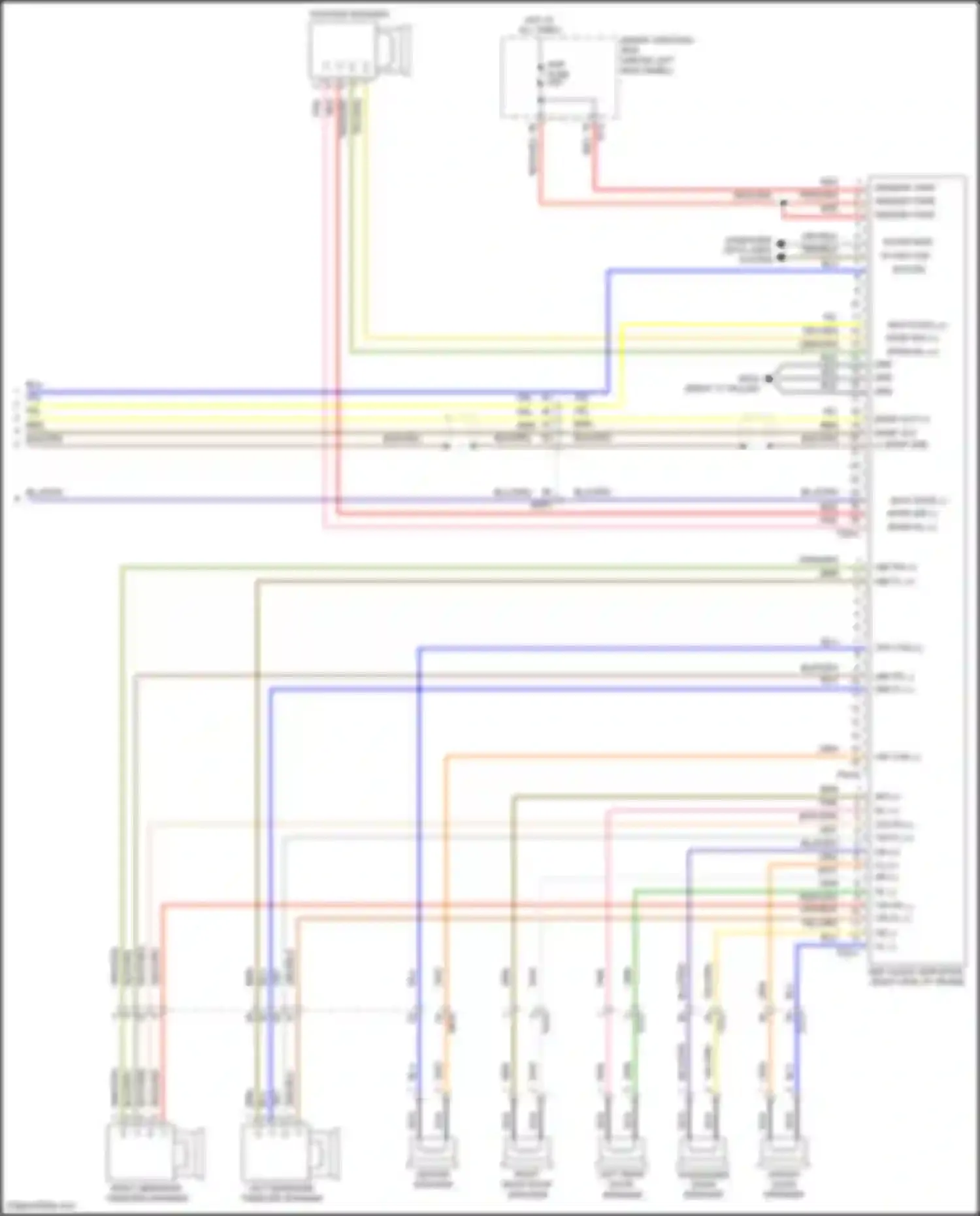 K5 Kia I facelift (2013-2015): Navigation circuit, version 4.0 (3 of 3)