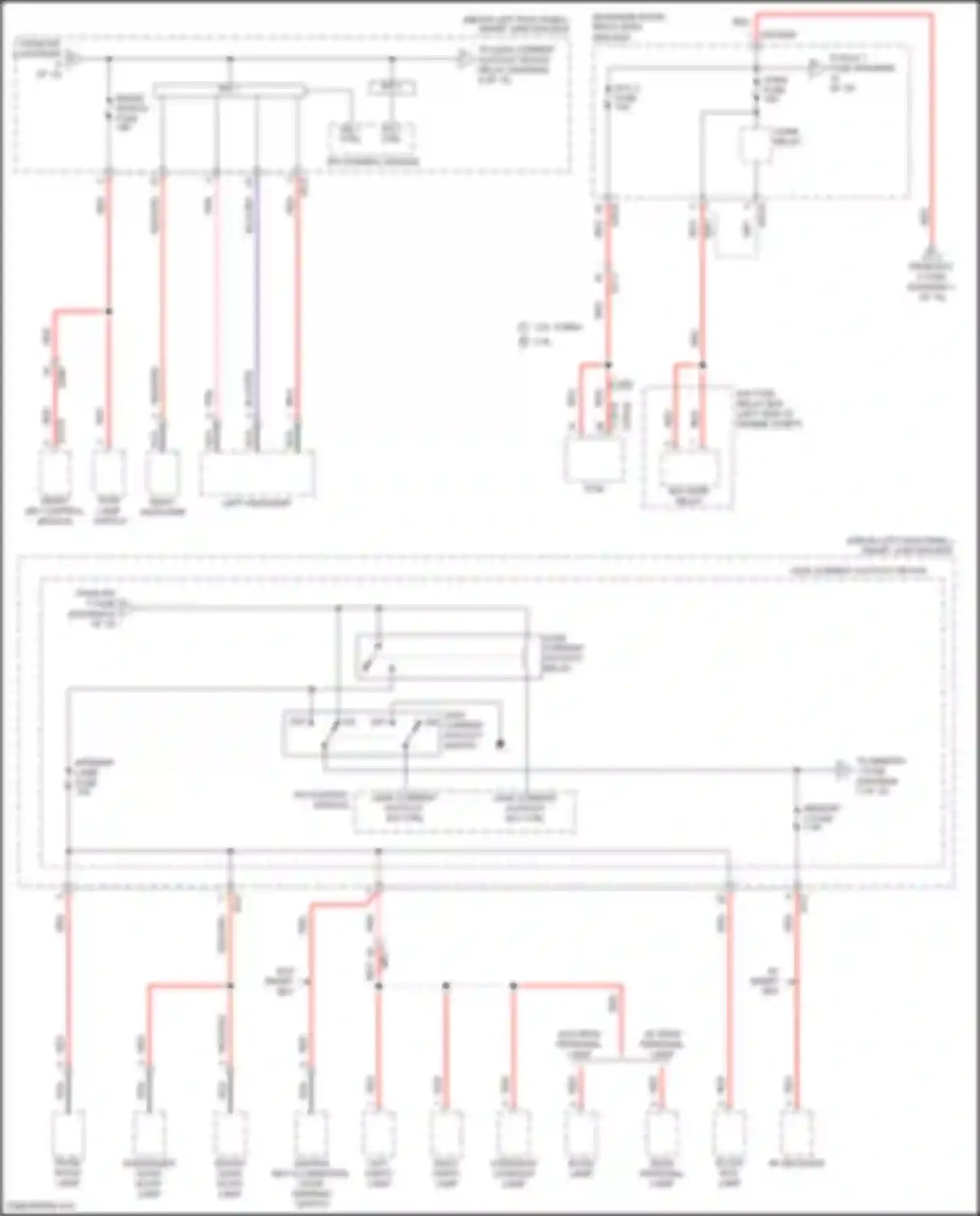 K5 Kia I facelift (2013-2015): Power distribution circuit, except hybrid (6 of 10)