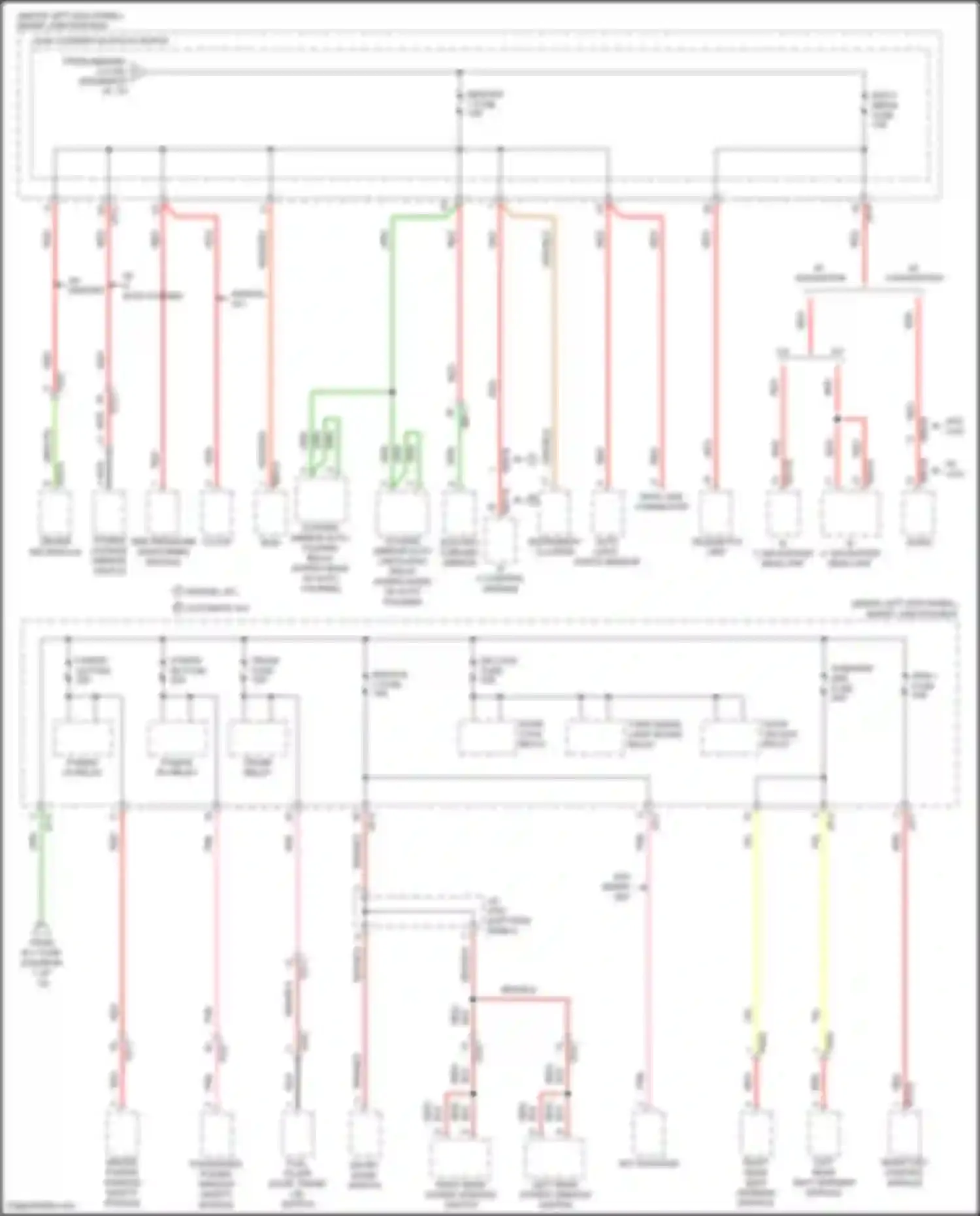 K5 Kia I facelift (2013-2015): Power distribution circuit, except hybrid (7 of 10)