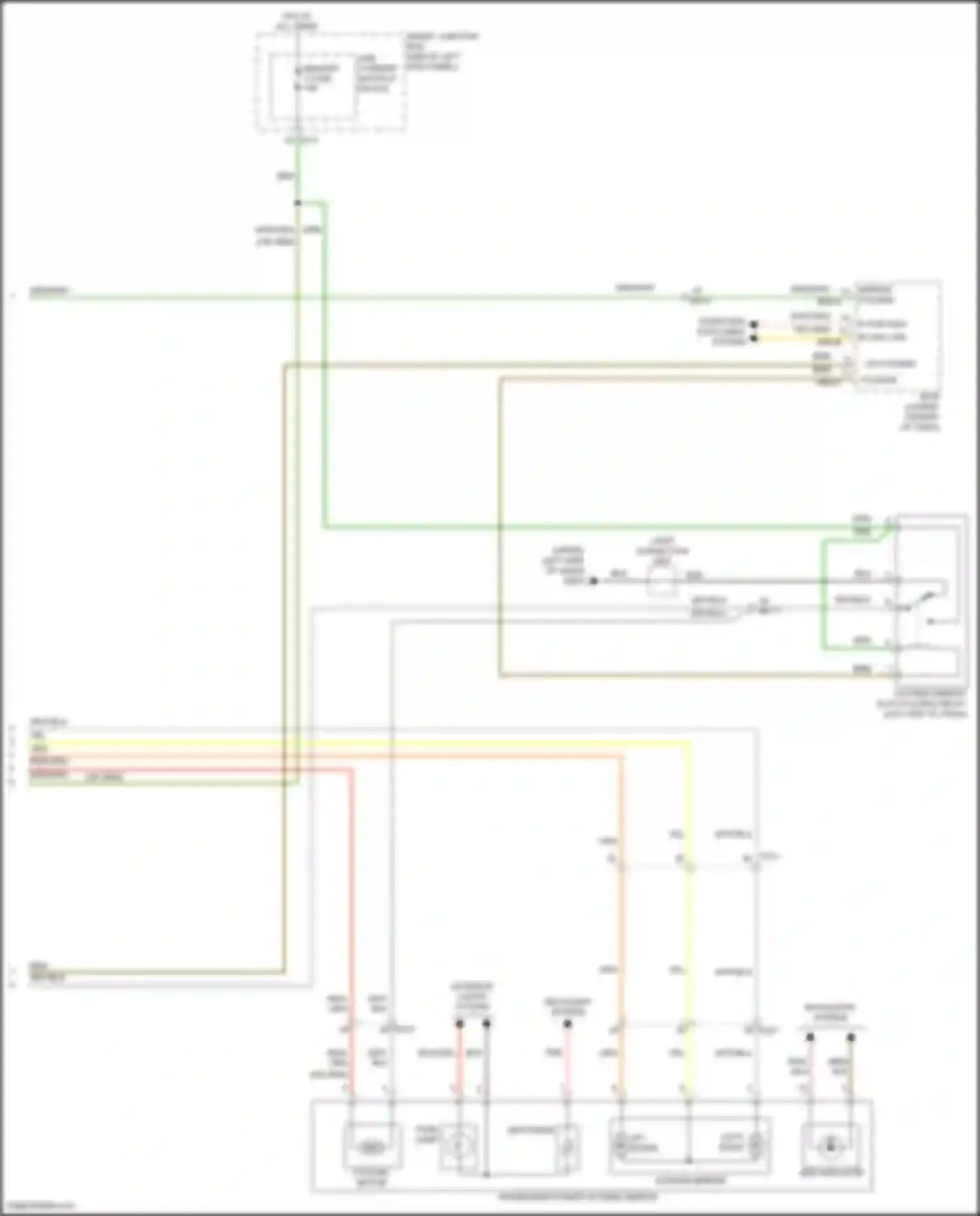 K5 Kia I facelift (2013-2015): Power mirror circuit, w/ auto folding (2 of 2)