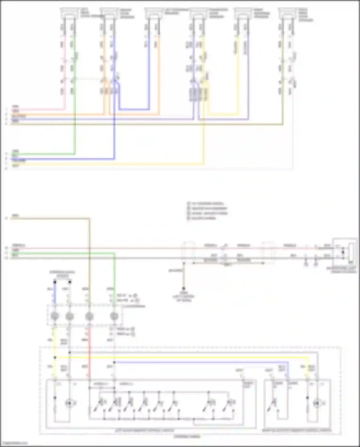 K5 Kia I facelift (2013-2015): Radio circuit, w/o navigation w/o uvo & amplifier (2 of 2)