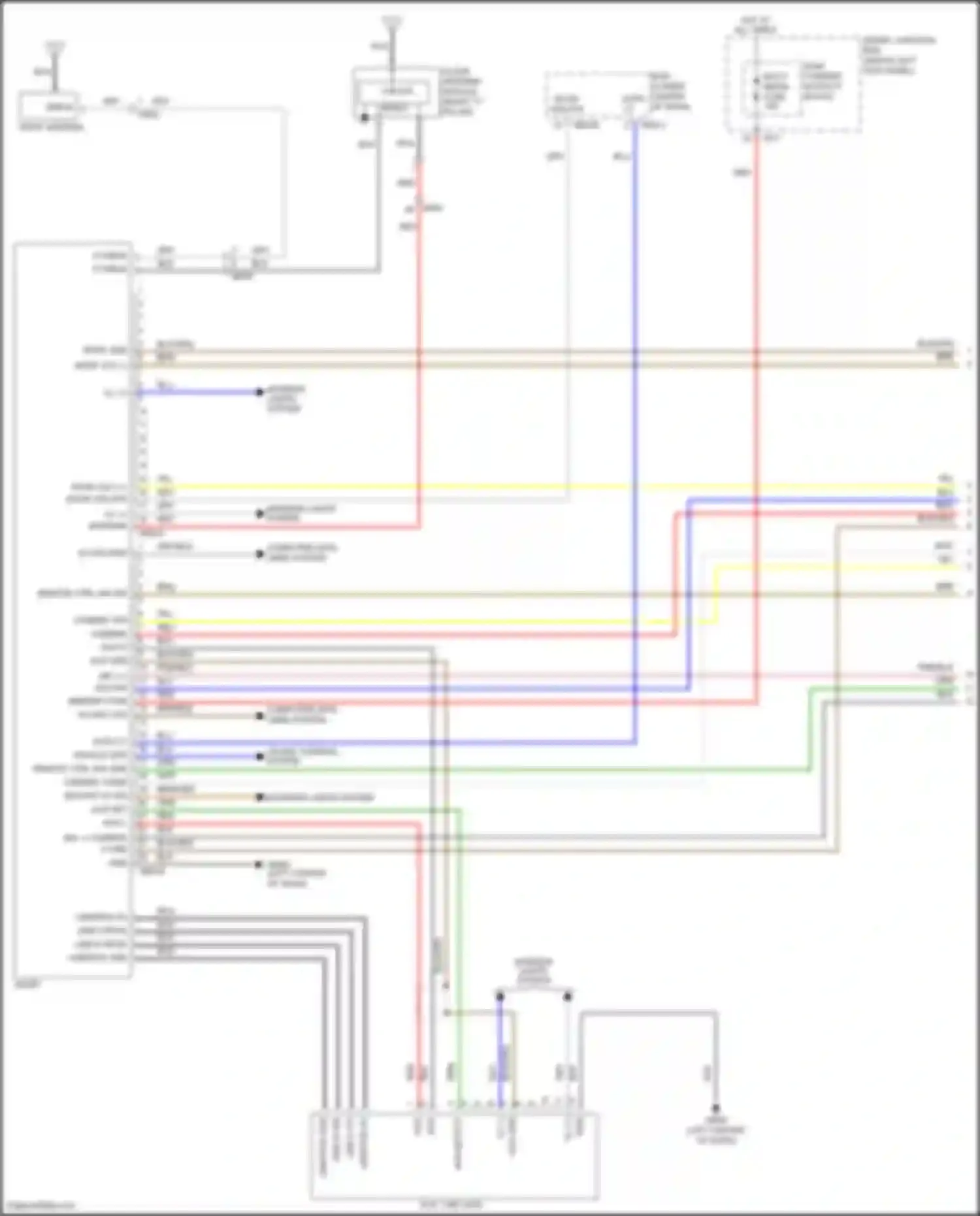 K5 Kia I facelift (2013-2015): Radio circuit, w/o navigation w/ uvo & amplifier (1 of 3)
