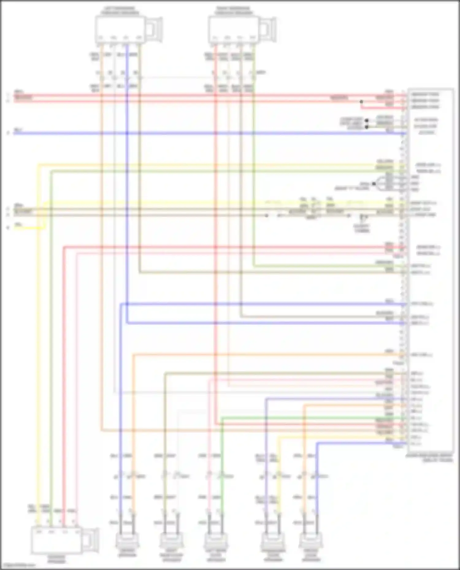 K5 Kia I facelift (2013-2015): Radio circuit, w/o navigation w/ uvo & amplifier (3 of 3)