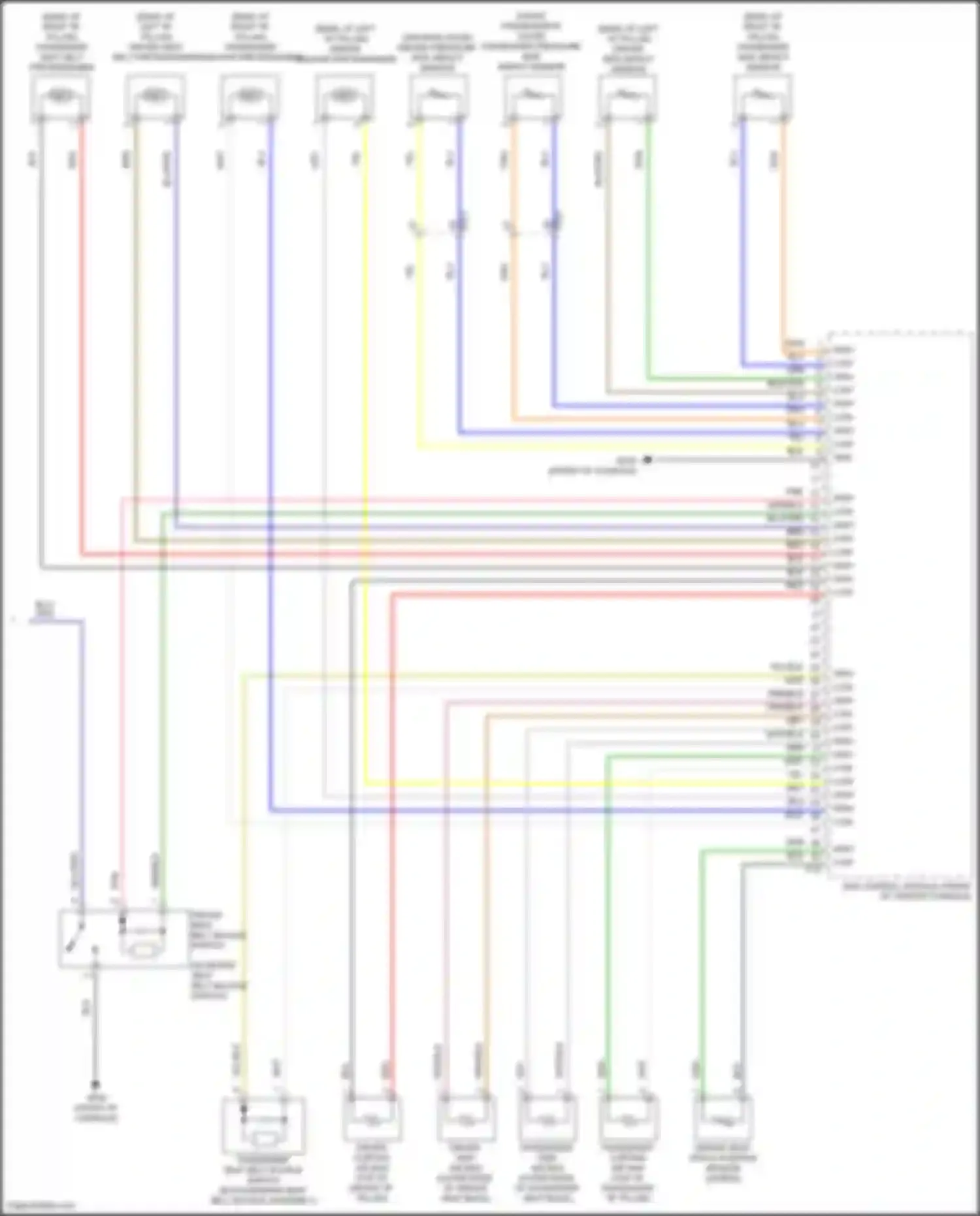 K5 Kia I facelift (2013-2015): Supplemental restraints circuit (2 of 2)