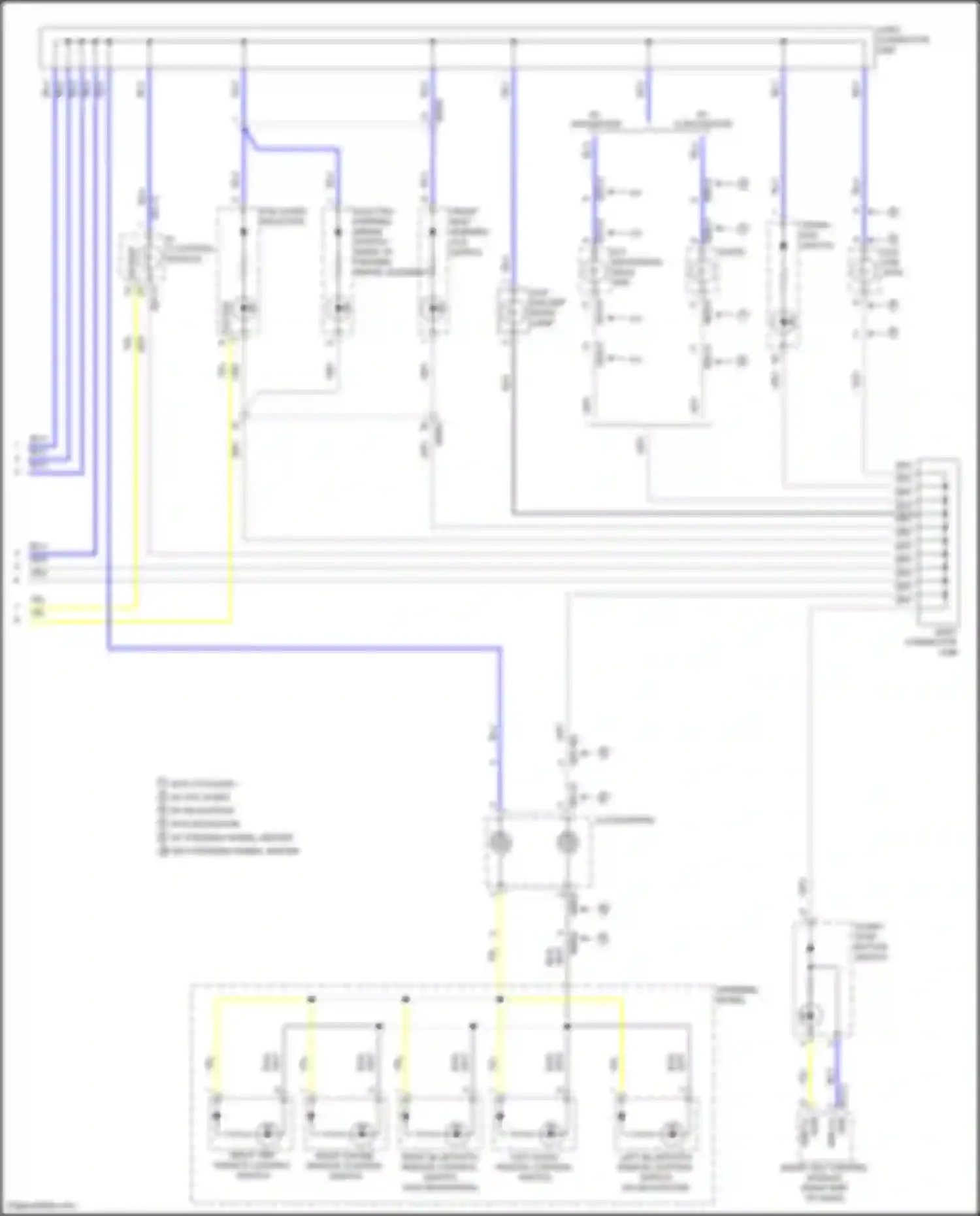 Wiring diagram start stop button switch for Kia K5 I facelift (2013-2015)