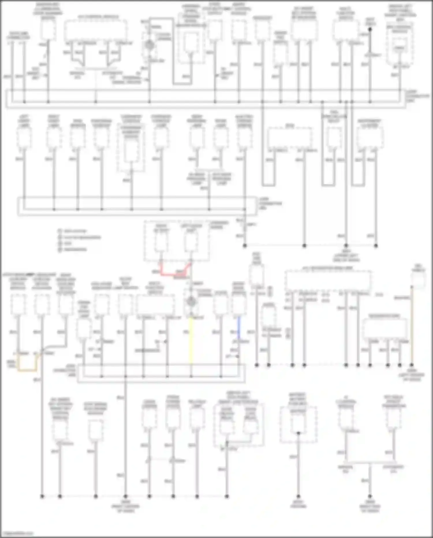 Wiring diagram data link connector for Kia K5 I facelift (2013-2015)