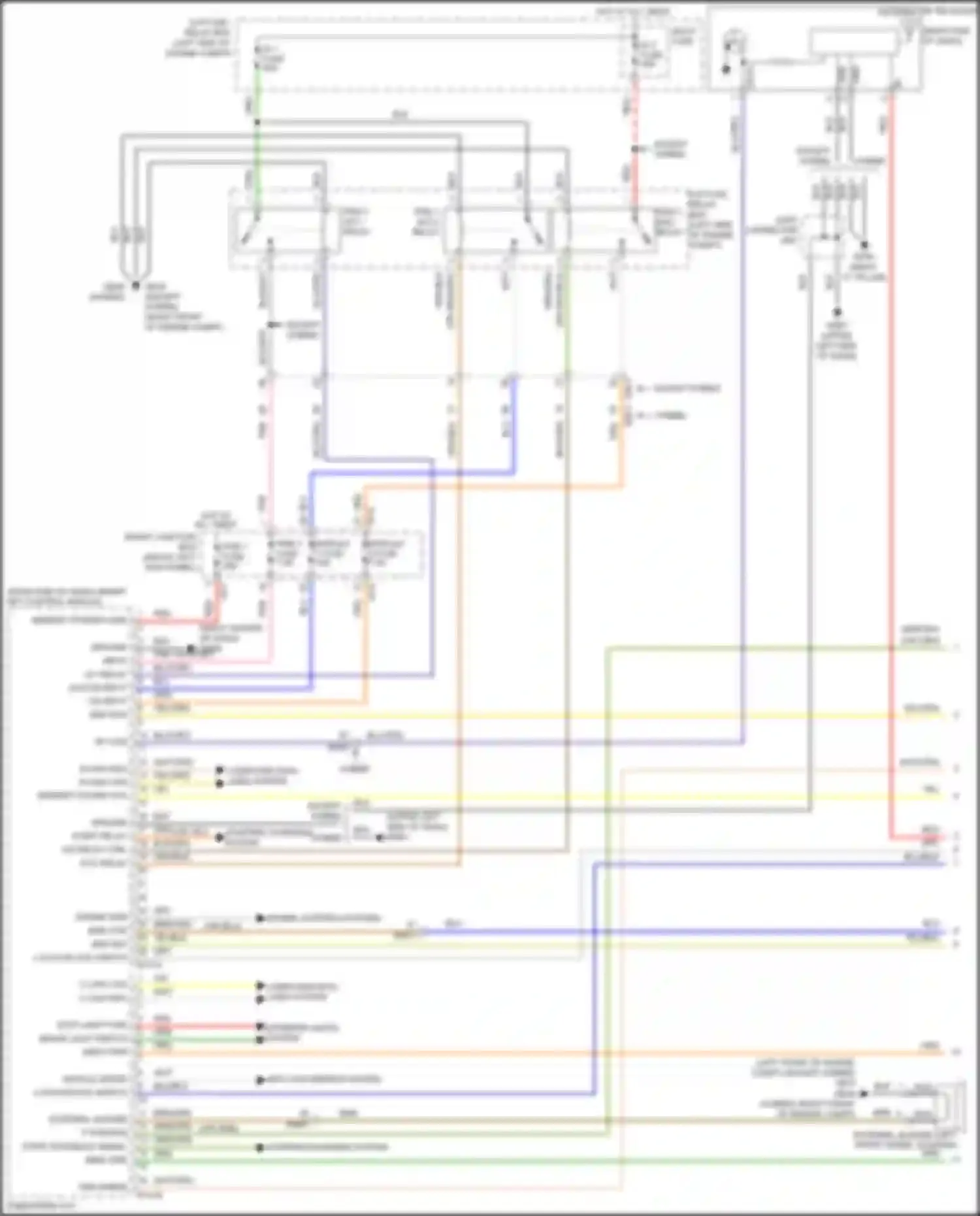 Wiring diagram acc/on input for Kia K5 I facelift (2013-2015) (7 of 11)