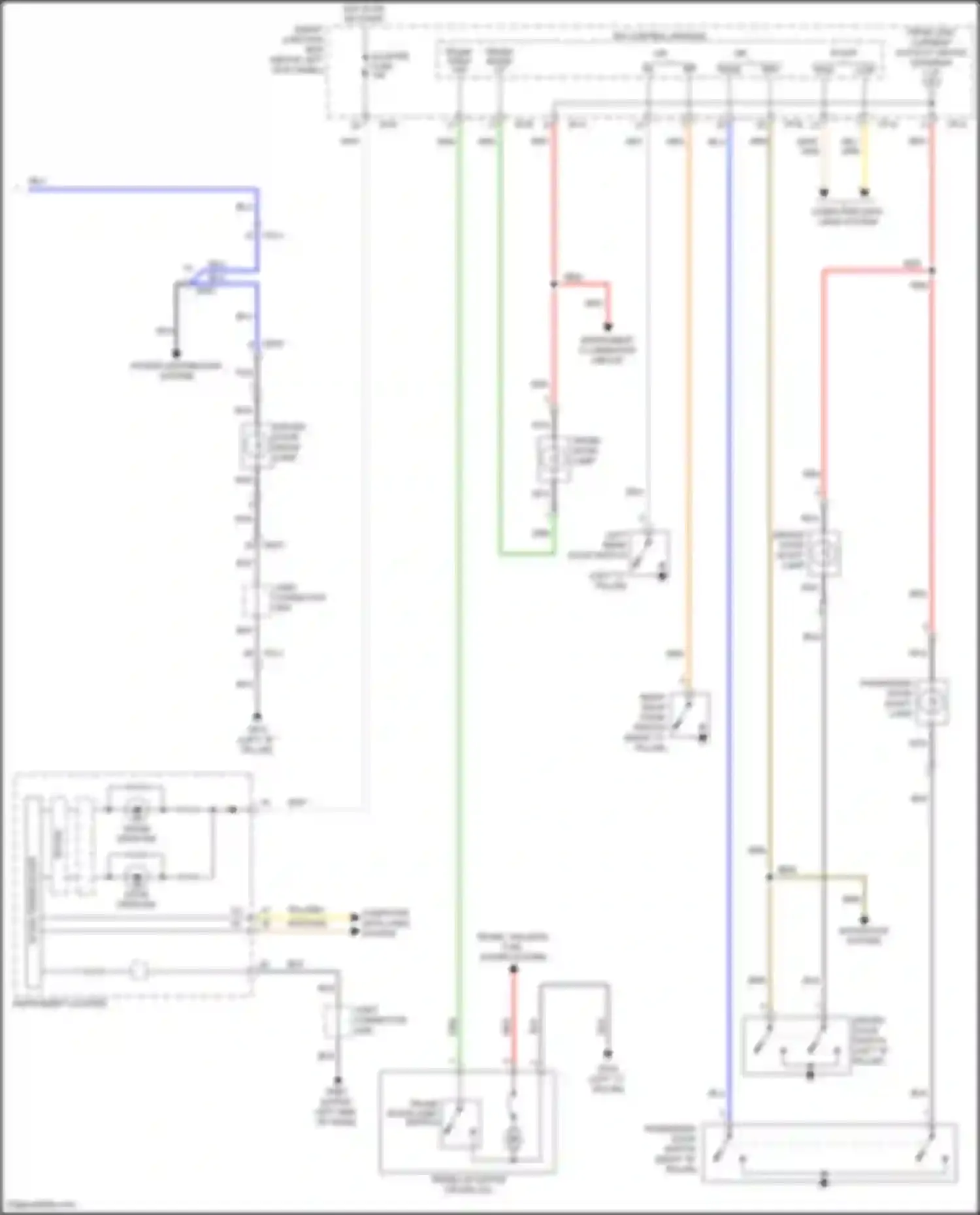 Wiring diagram module 2 fuse for Kia K5 I facelift (2013-2015)