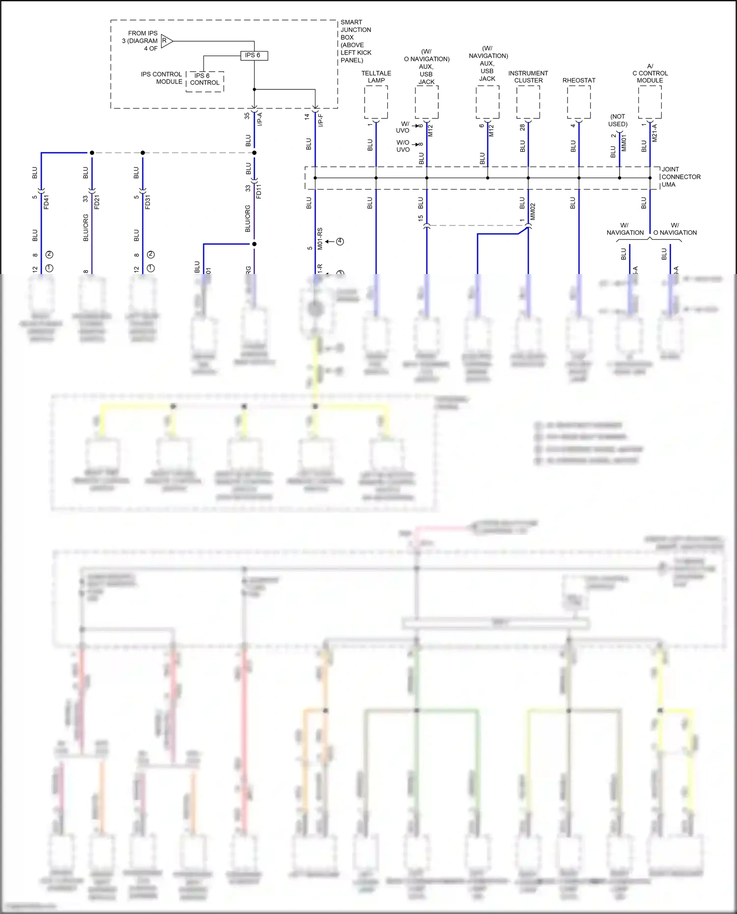 Kia K5 I facelift (2013-2015) blu wiring diagram  (58 of 170)
