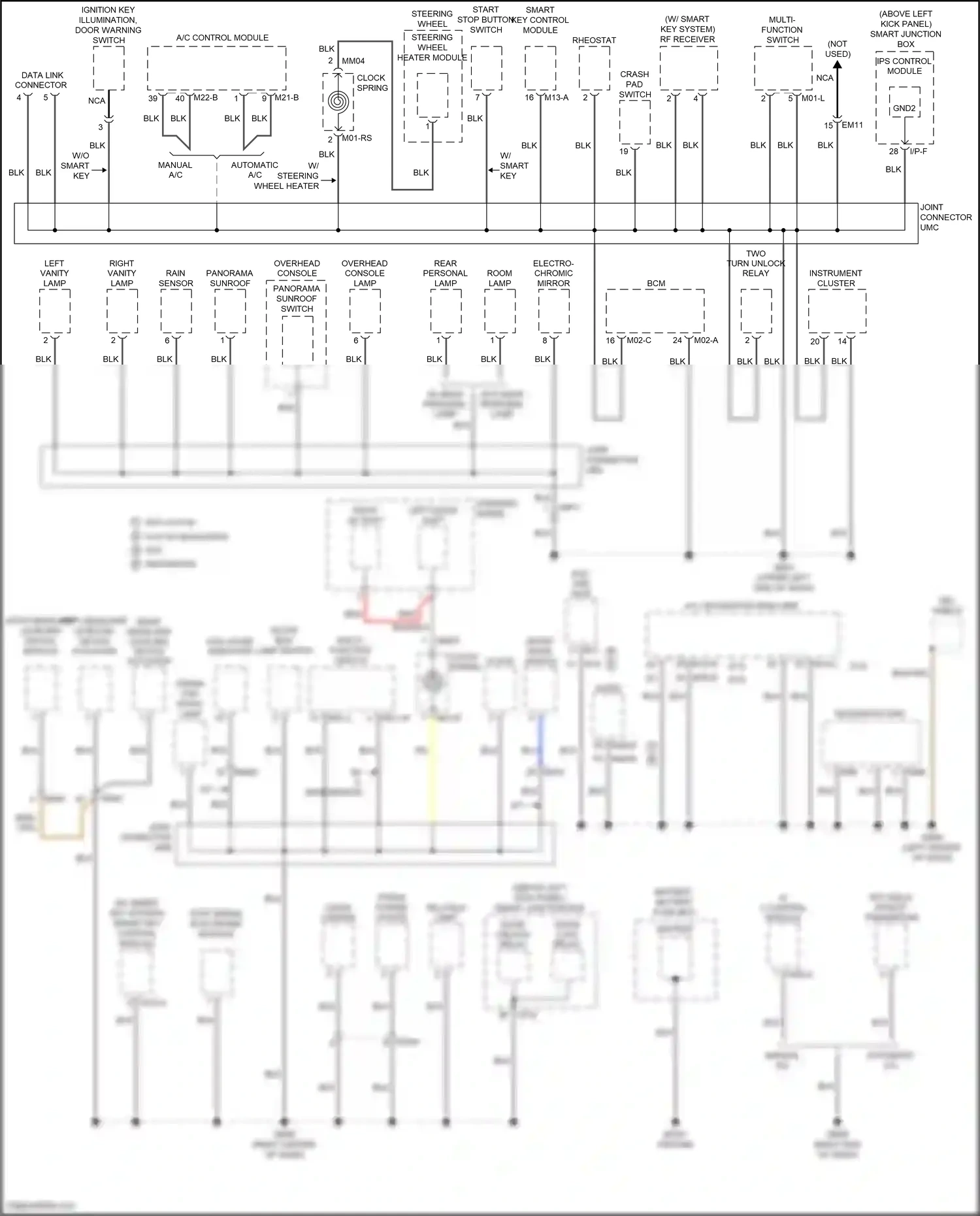 Kia K5 I facelift (2013-2015) blu wiring diagram  (104 of 170)