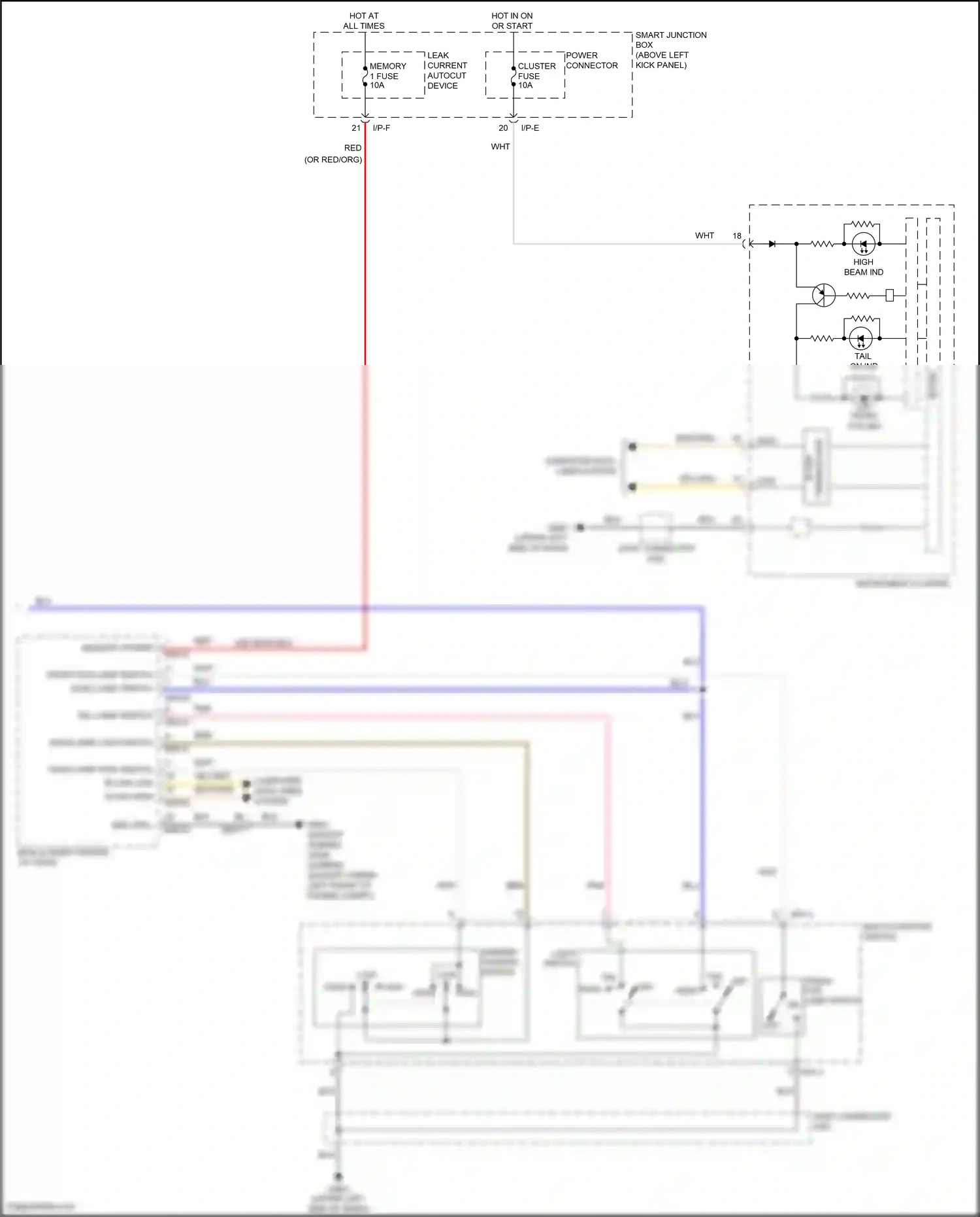 Kia K5 I facelift (2013-2015) blu wiring diagram  (25 of 170)