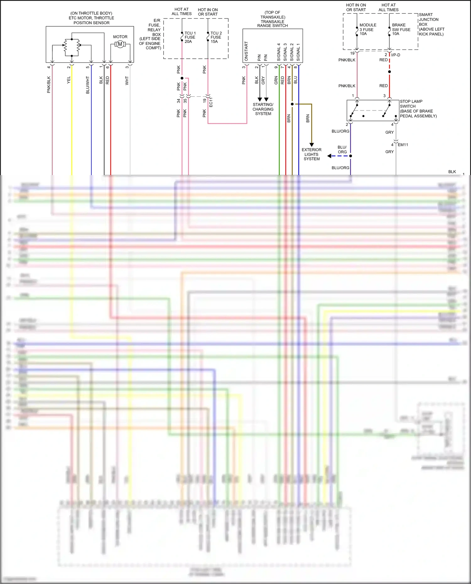 Kia K5 I facelift (2013-2015) blu wiring diagram  (152 of 170)