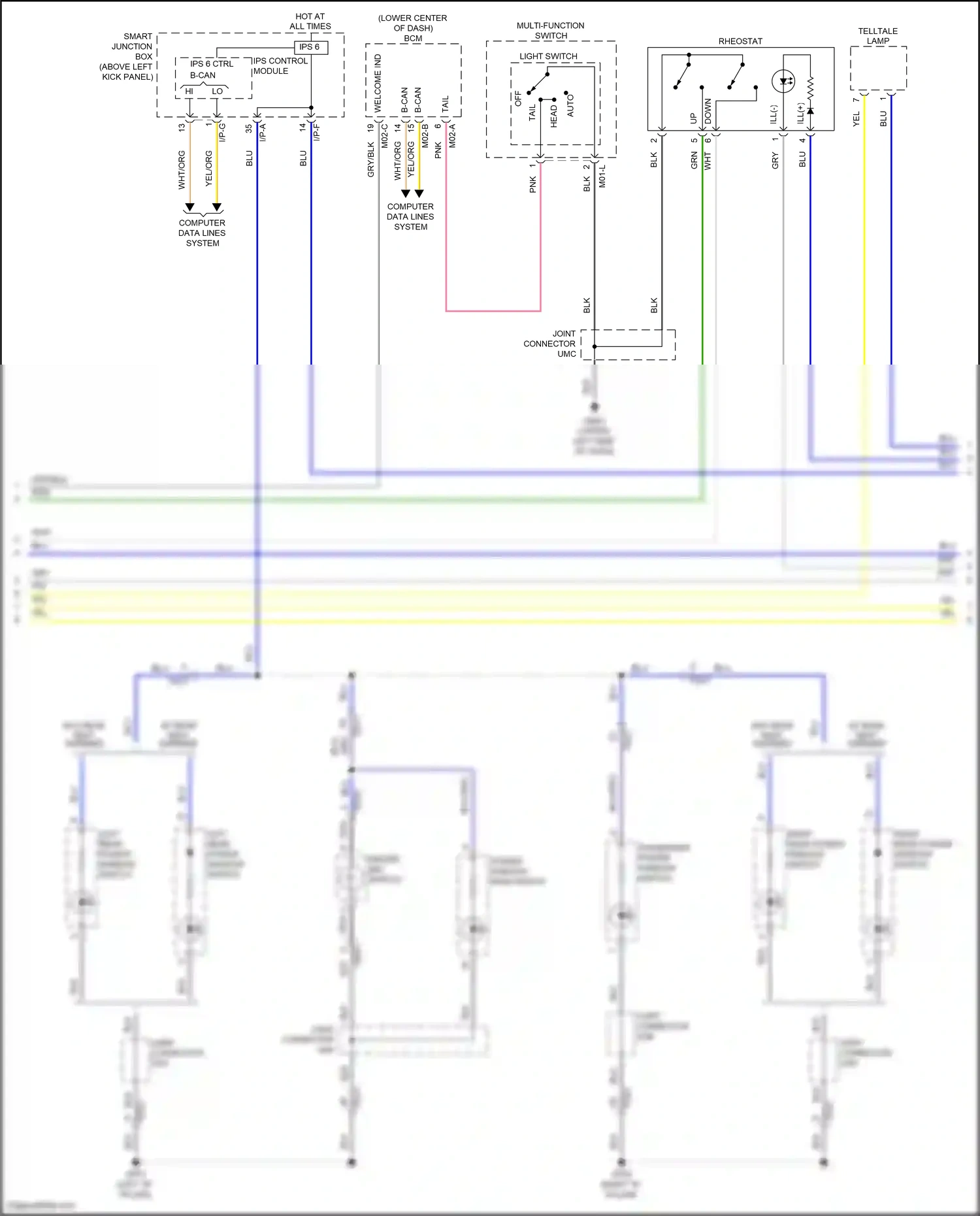 Kia K5 I facelift (2013-2015) blu wiring diagram  (103 of 170)