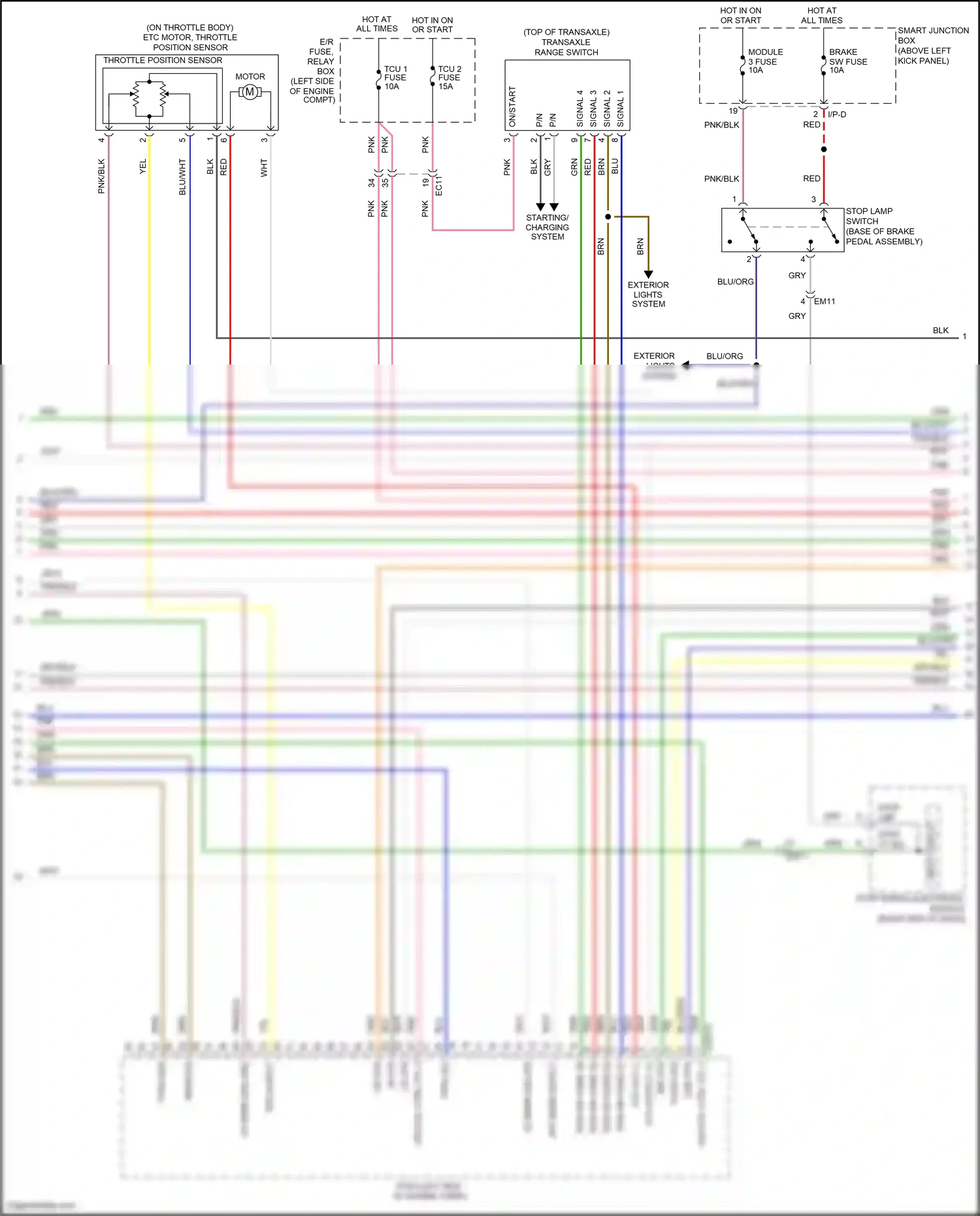 Kia K5 I facelift (2013-2015) blu wiring diagram  (157 of 170)