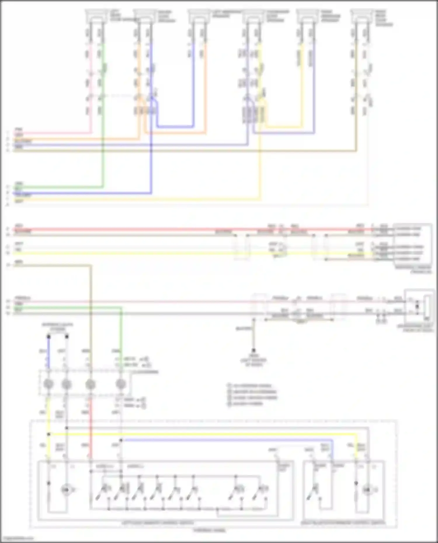 Wiring diagram camera v/out for Kia K5 I facelift (2013-2015) (7 of 8)