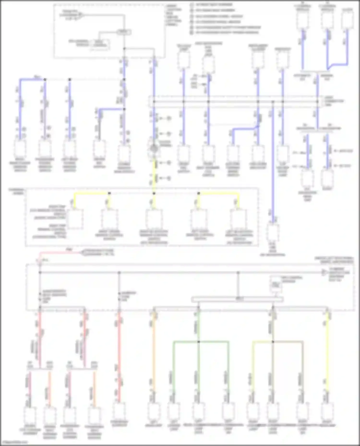 Wiring diagram a/c control module for Kia K5 I facelift (2013-2015)