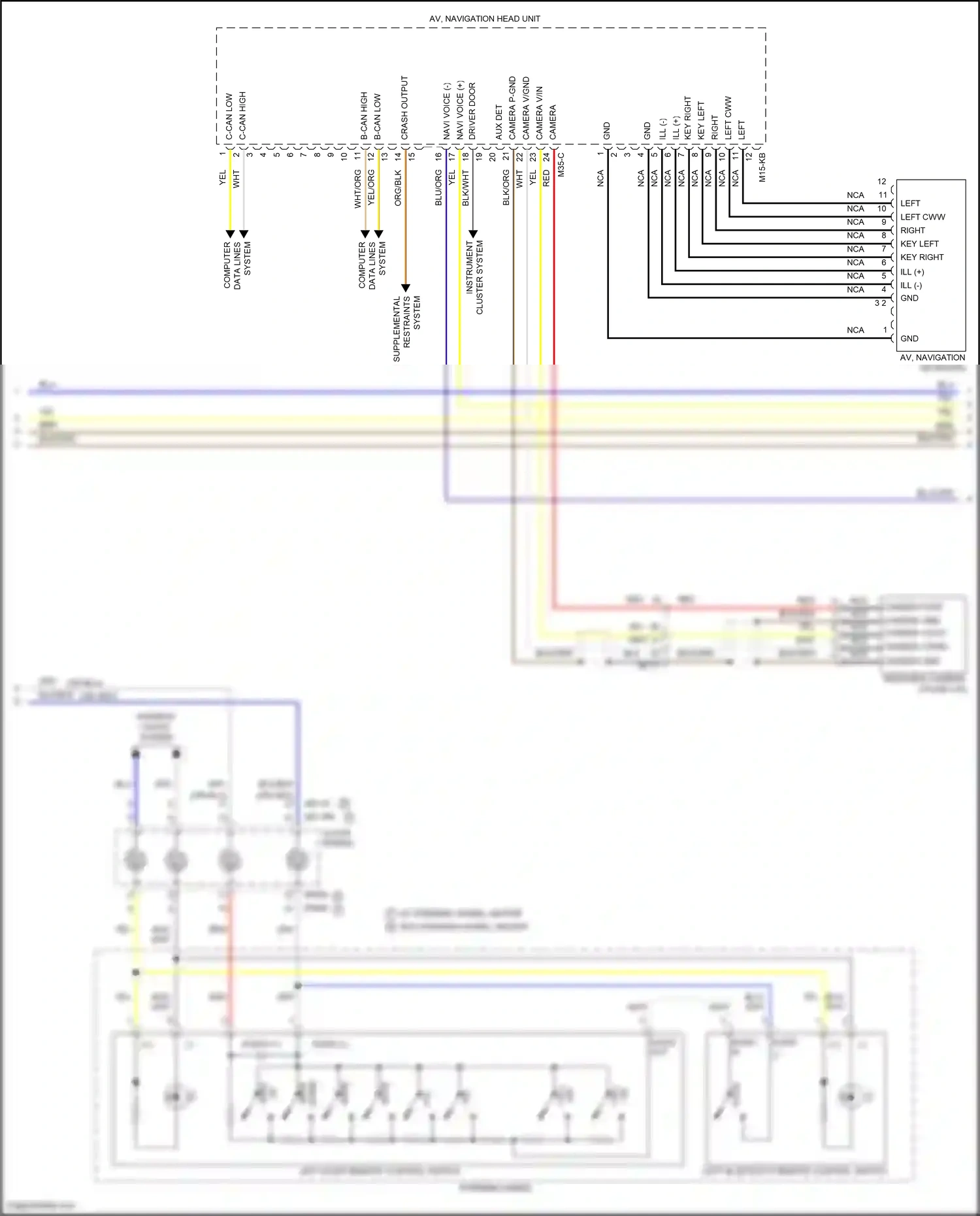 Kia K5 I facelift (2013-2015) computer wiring diagram  (2 of 3)