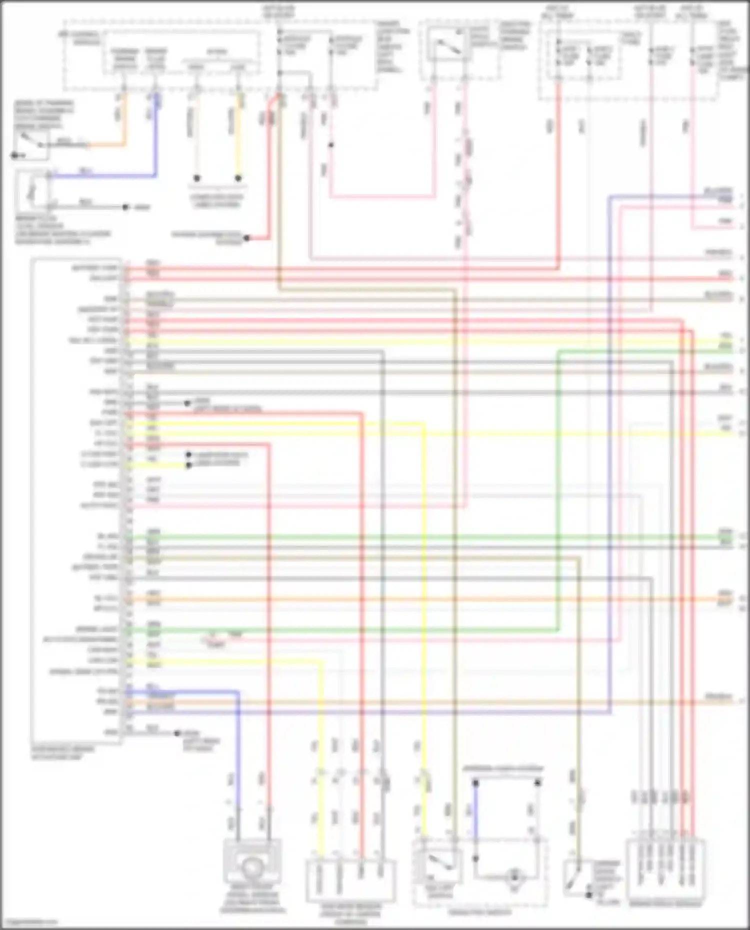 Wiring diagram crash pad switch for Kia K5 I facelift (2013-2015) (2 of 13)