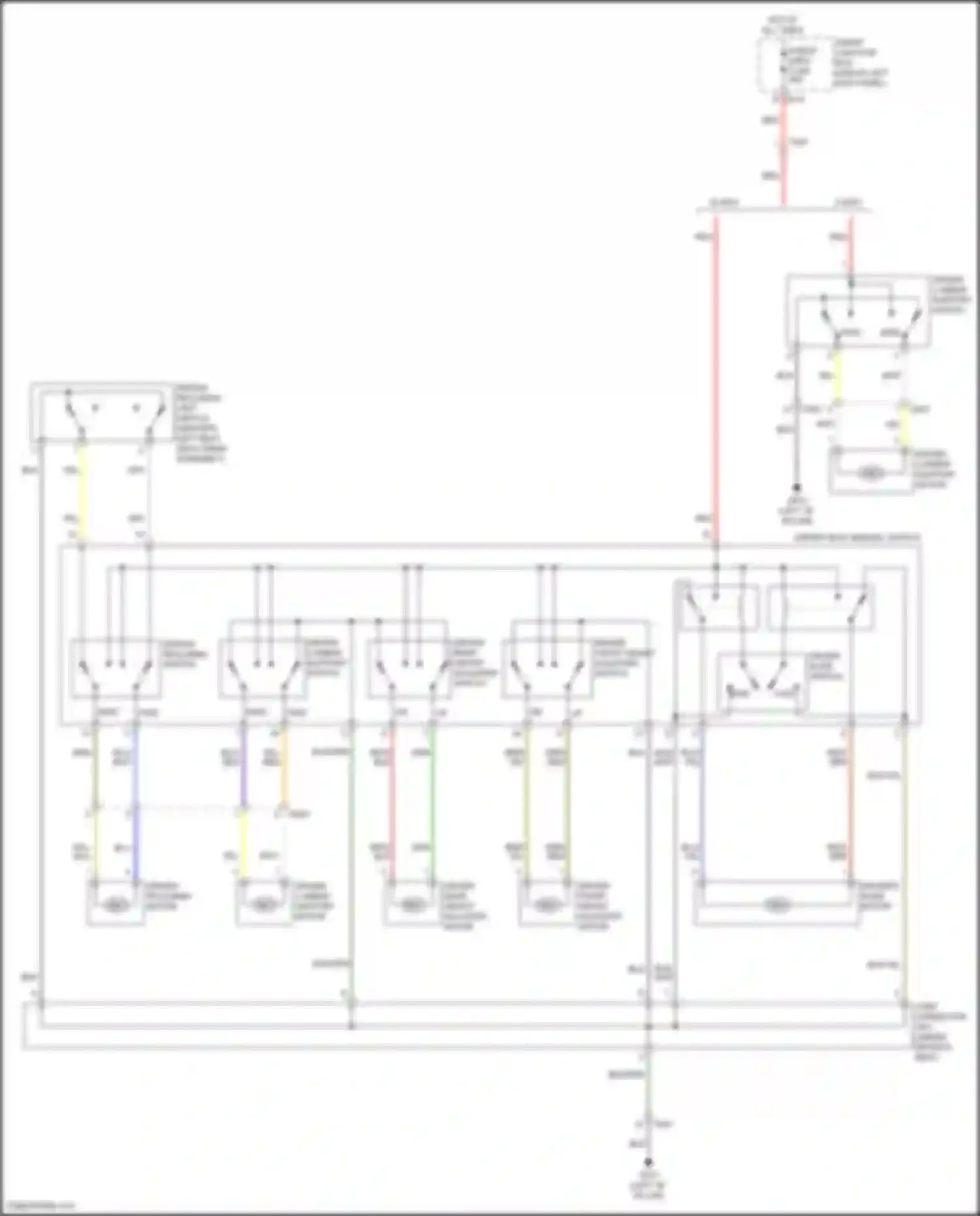 Wiring diagram driver reclining motor for Kia K5 I facelift (2013-2015) (1 of 1)