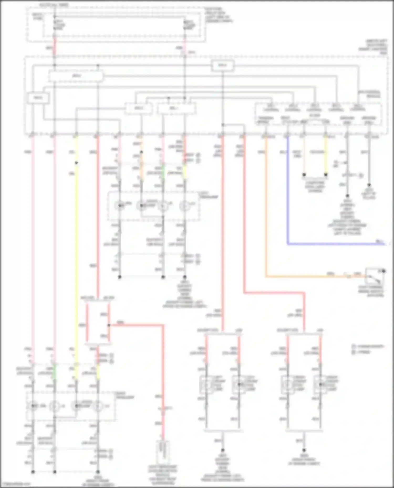 Wiring diagram except hybrid for Kia K5 I facelift (2013-2015) (4 of 16)