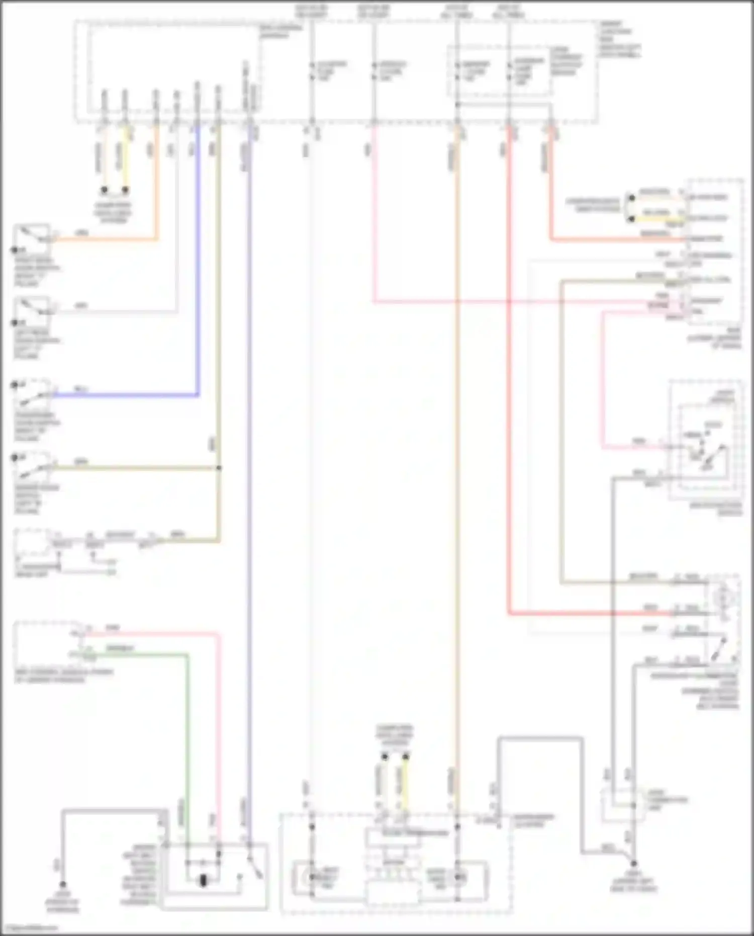 Wiring diagram module 2 fuse for Kia K5 I facelift (2013-2015)