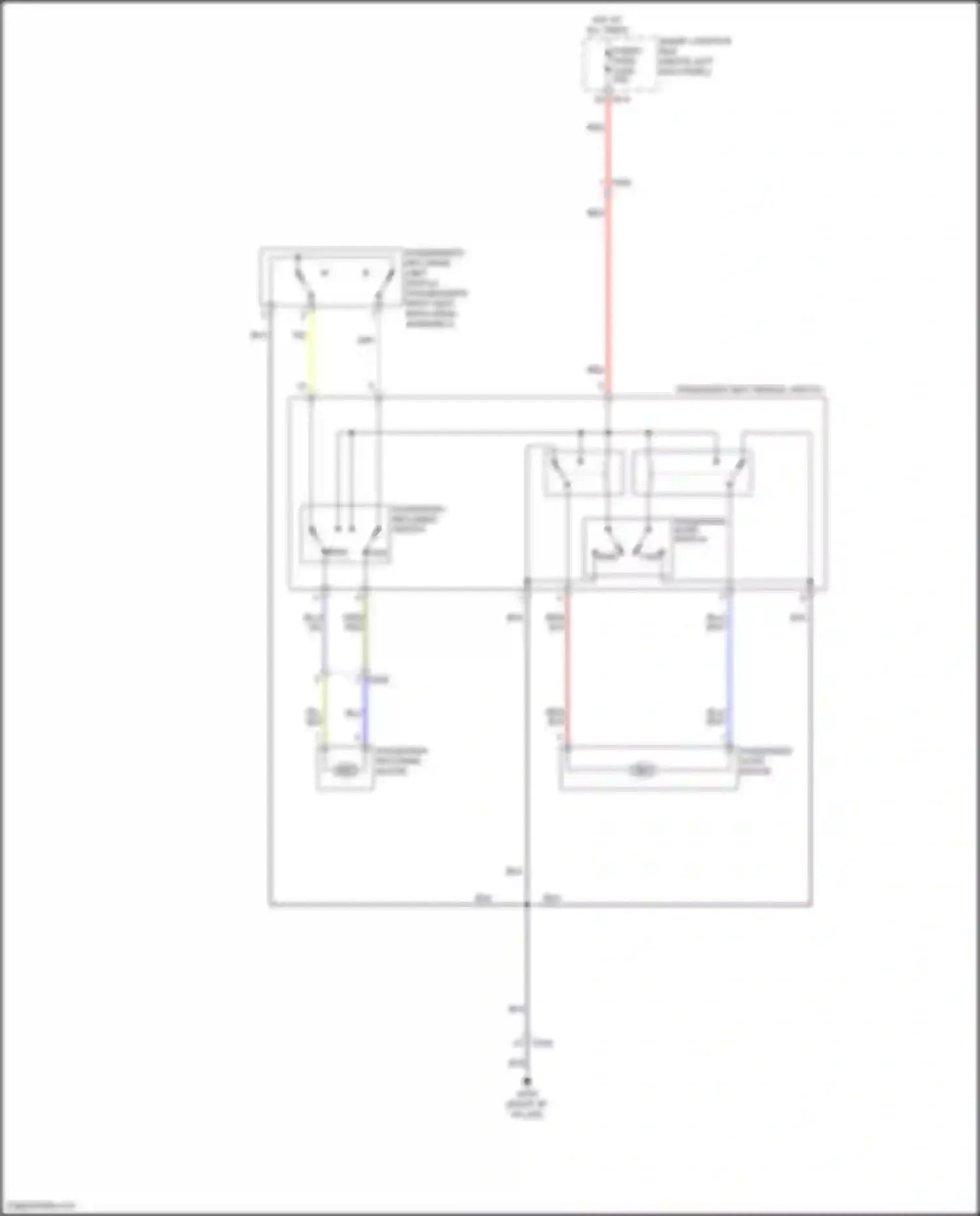 Wiring diagram memory power load for Kia K5 I facelift (2013-2015)