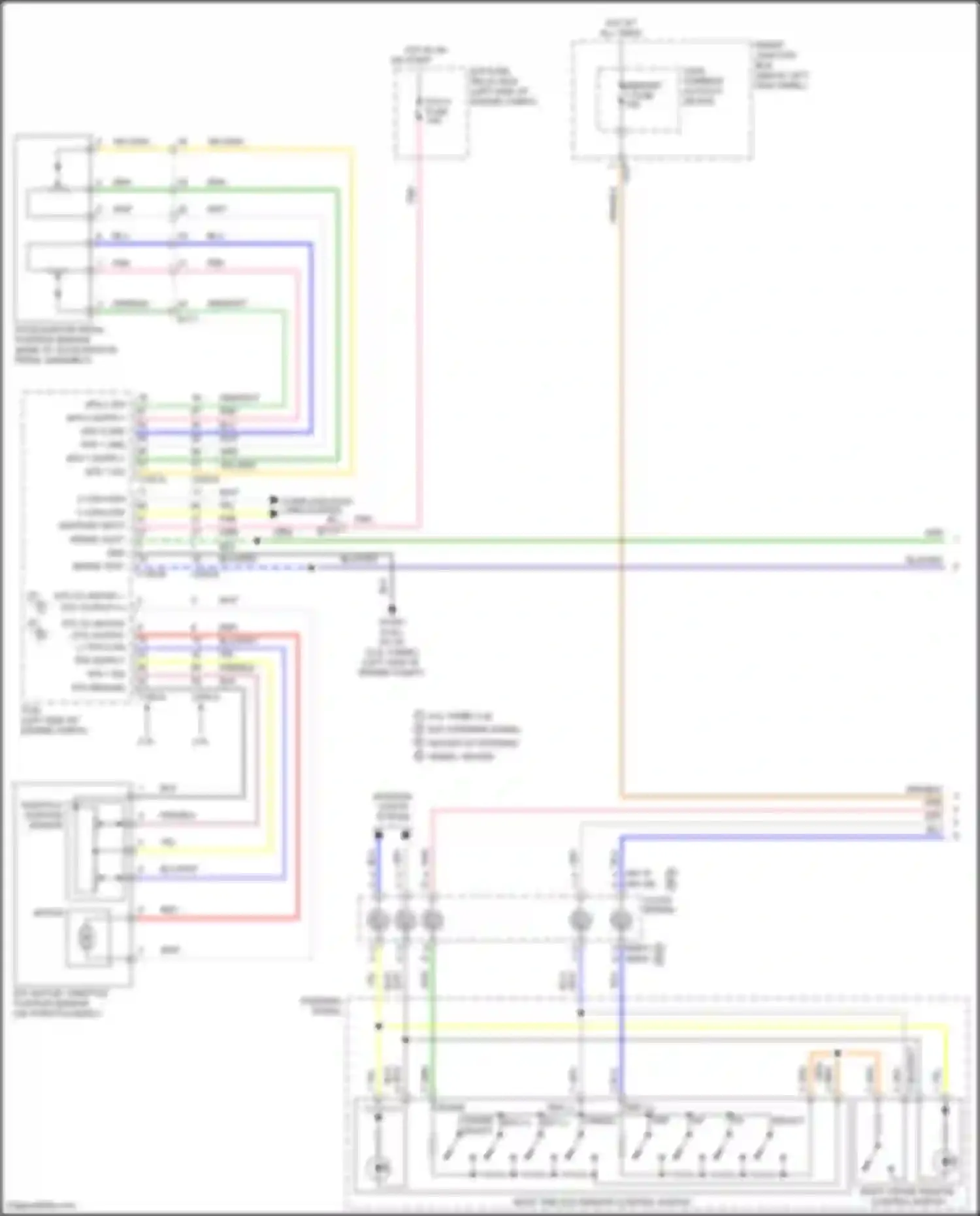 Wiring diagram throttle position sensor for Kia K5 I facelift (2013-2015)