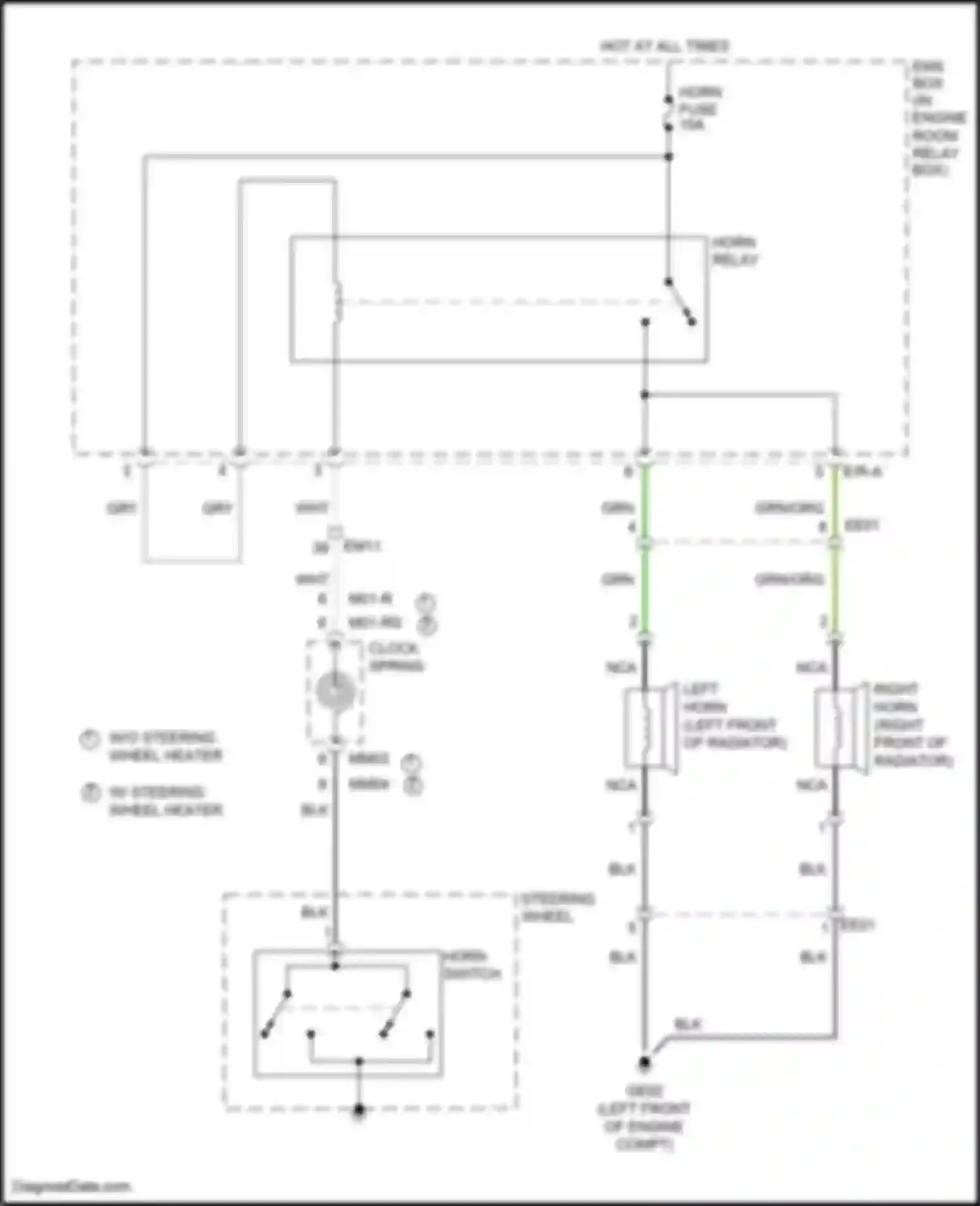 Wiring diagram ems box for Kia K5 I facelift (2013-2015)