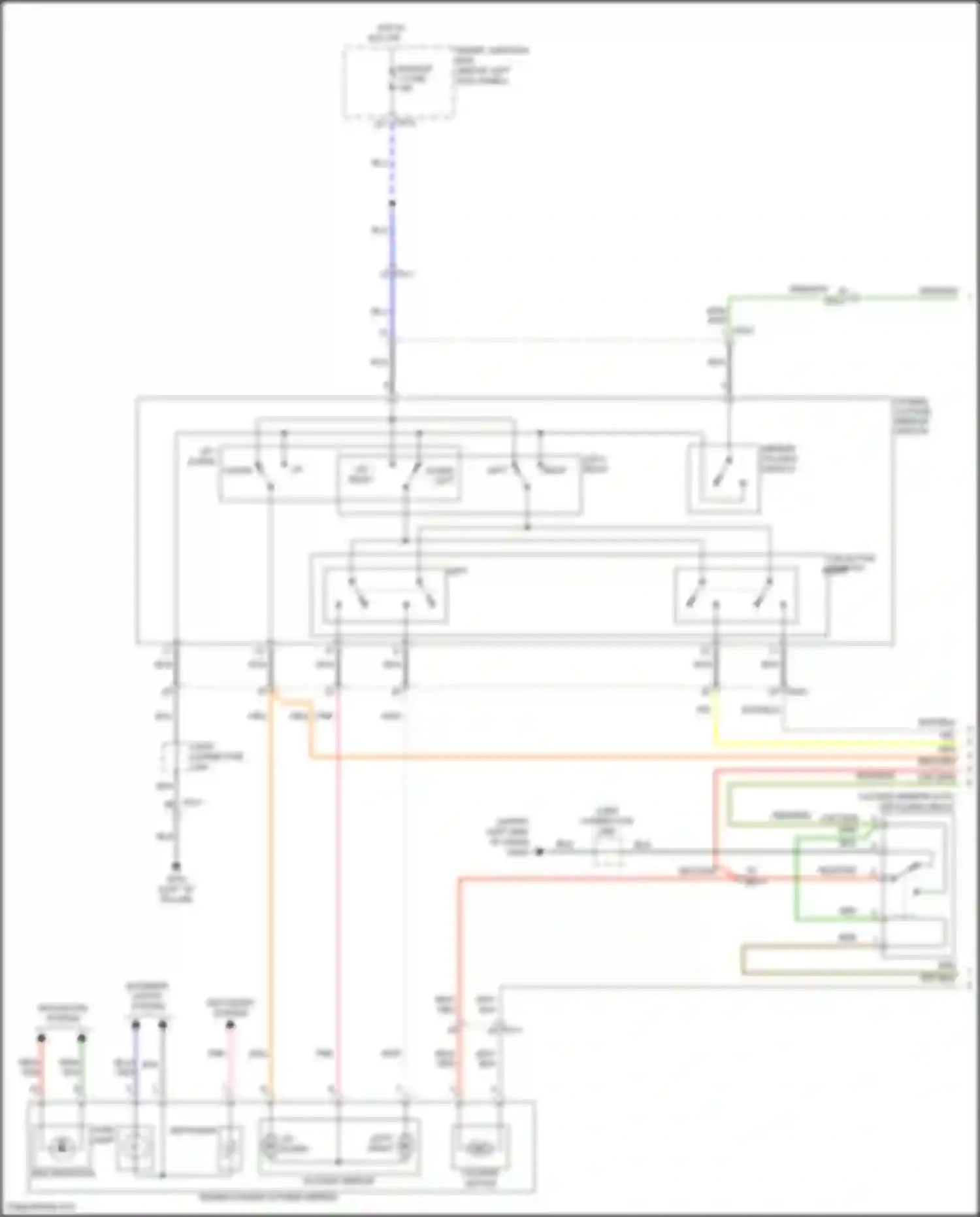 Wiring diagram navigation system for Kia K5 I facelift (2013-2015)