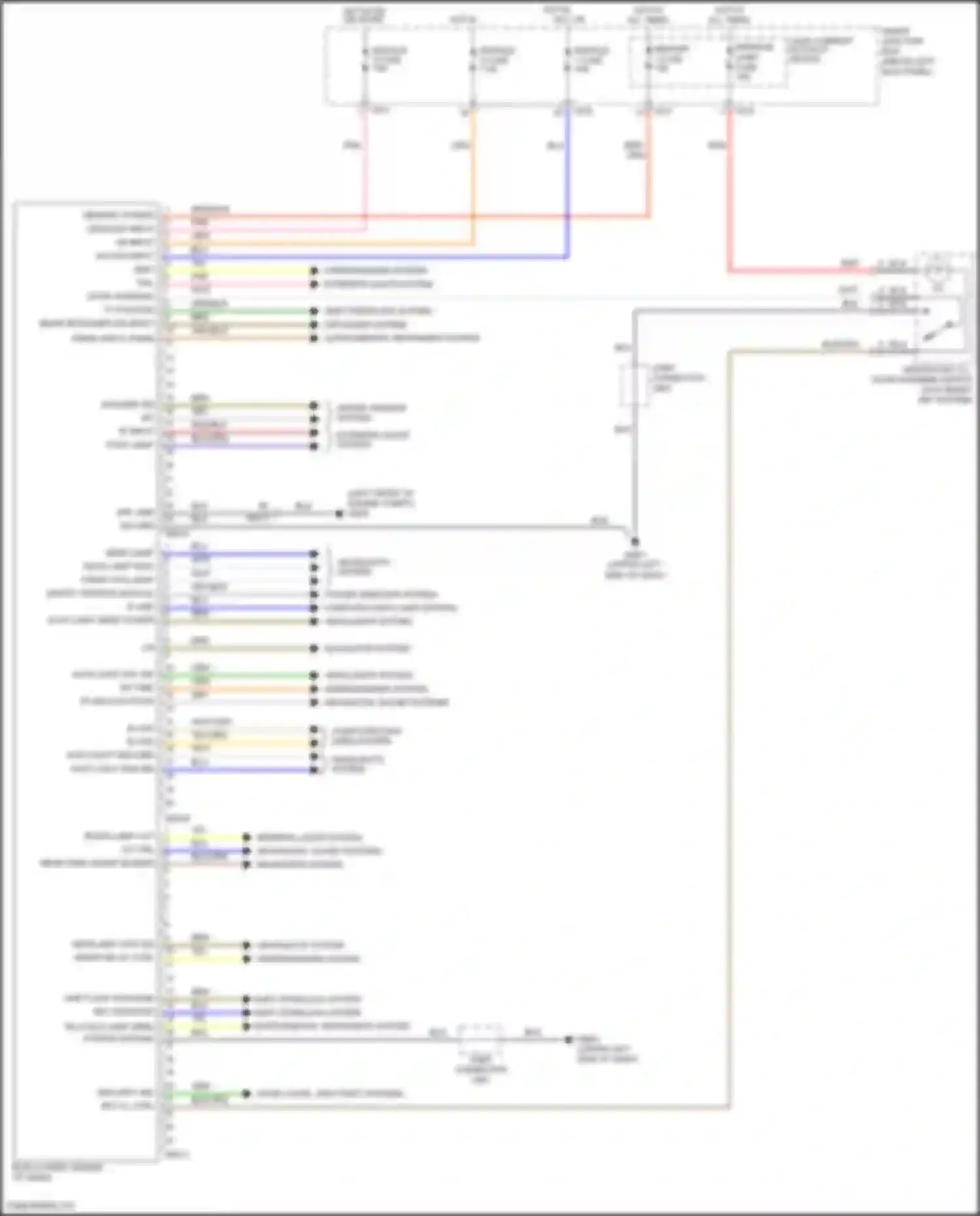 Wiring diagram module 2 fuse for Kia K5 I facelift (2013-2015)