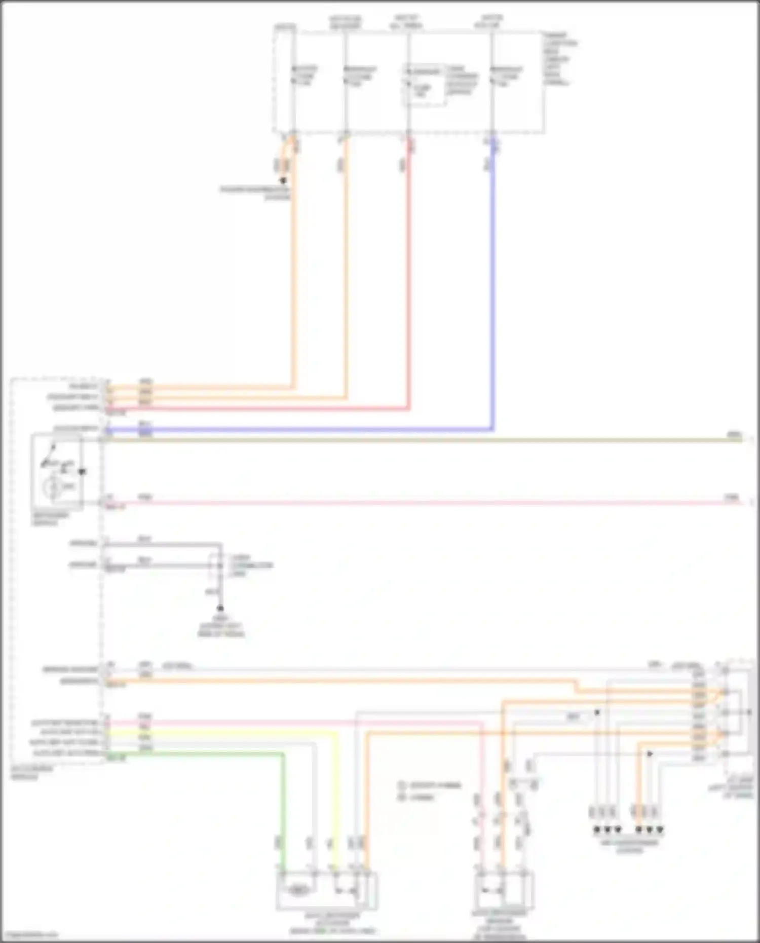 Wiring diagram acc/on input for Kia K5 I facelift (2013-2015)