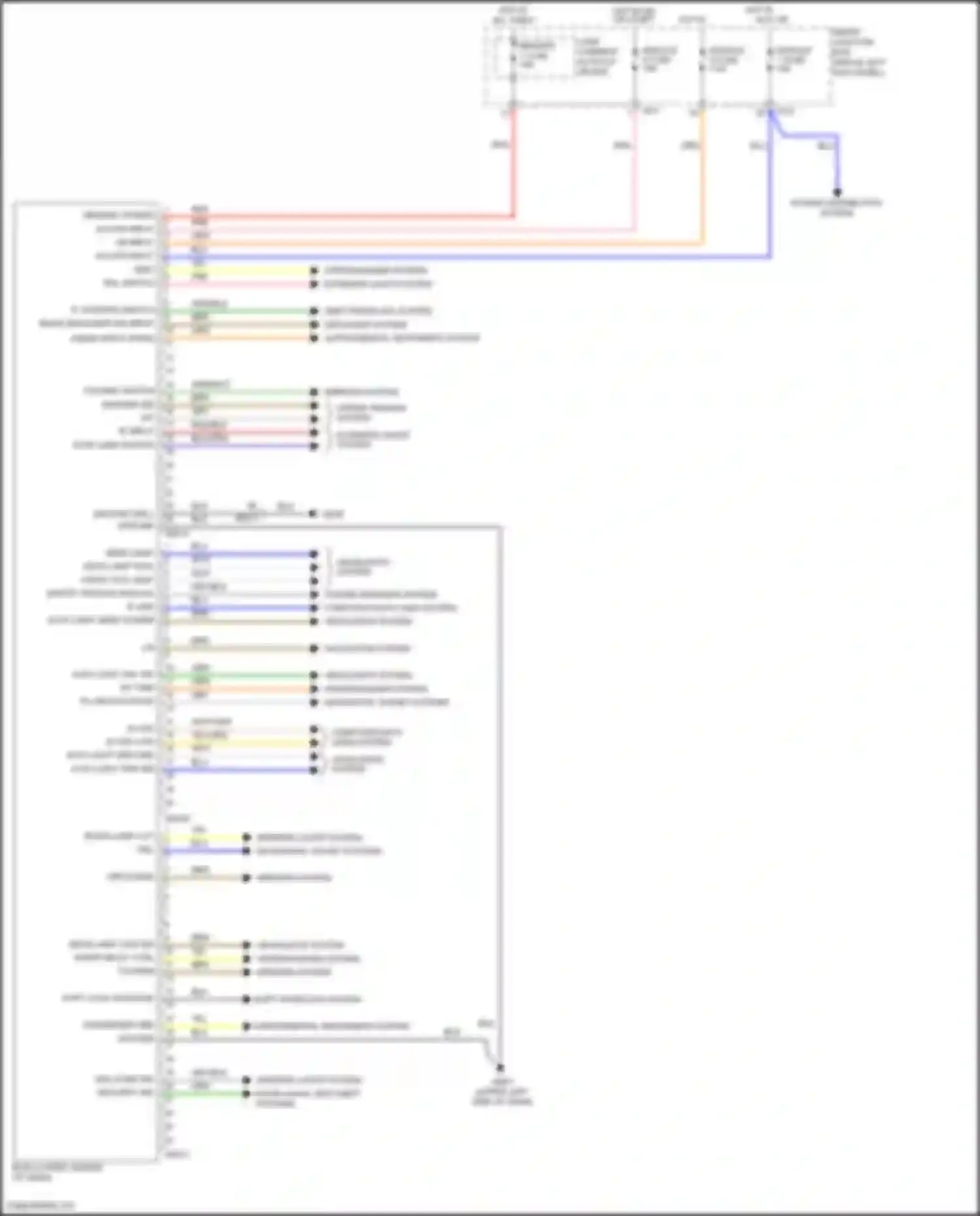 Wiring diagram module 2 fuse for Kia K5 I facelift (2013-2015)