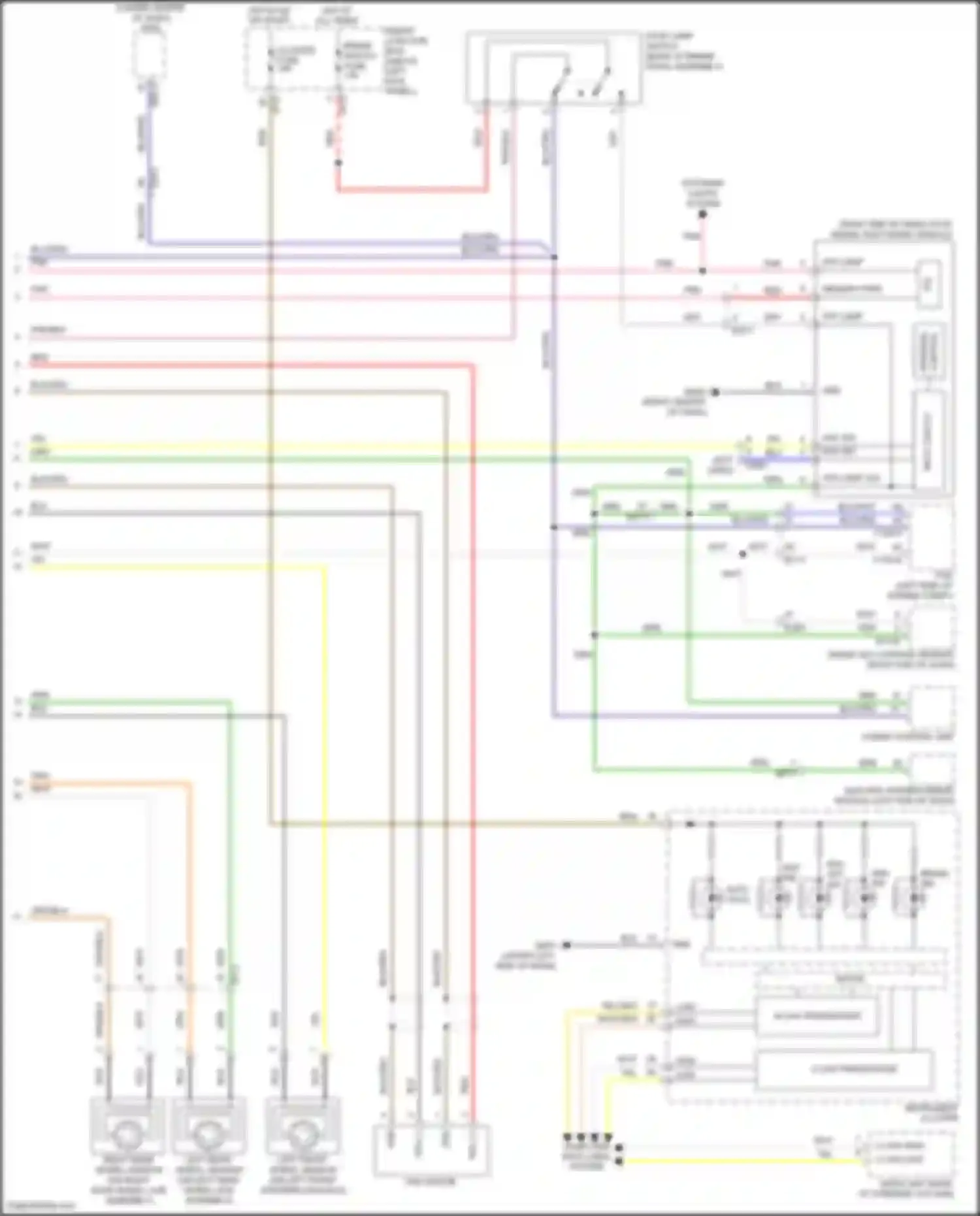 Wiring diagram input circuit for Kia K5 I facelift (2013-2015)