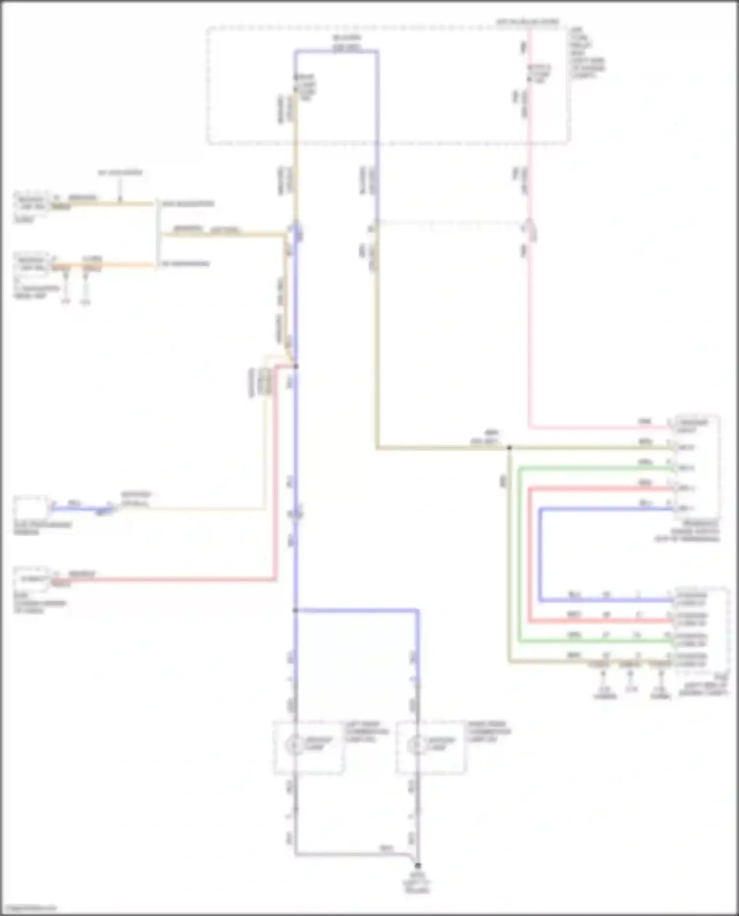 Wiring diagram backup lamp for Kia K5 I facelift (2013-2015)