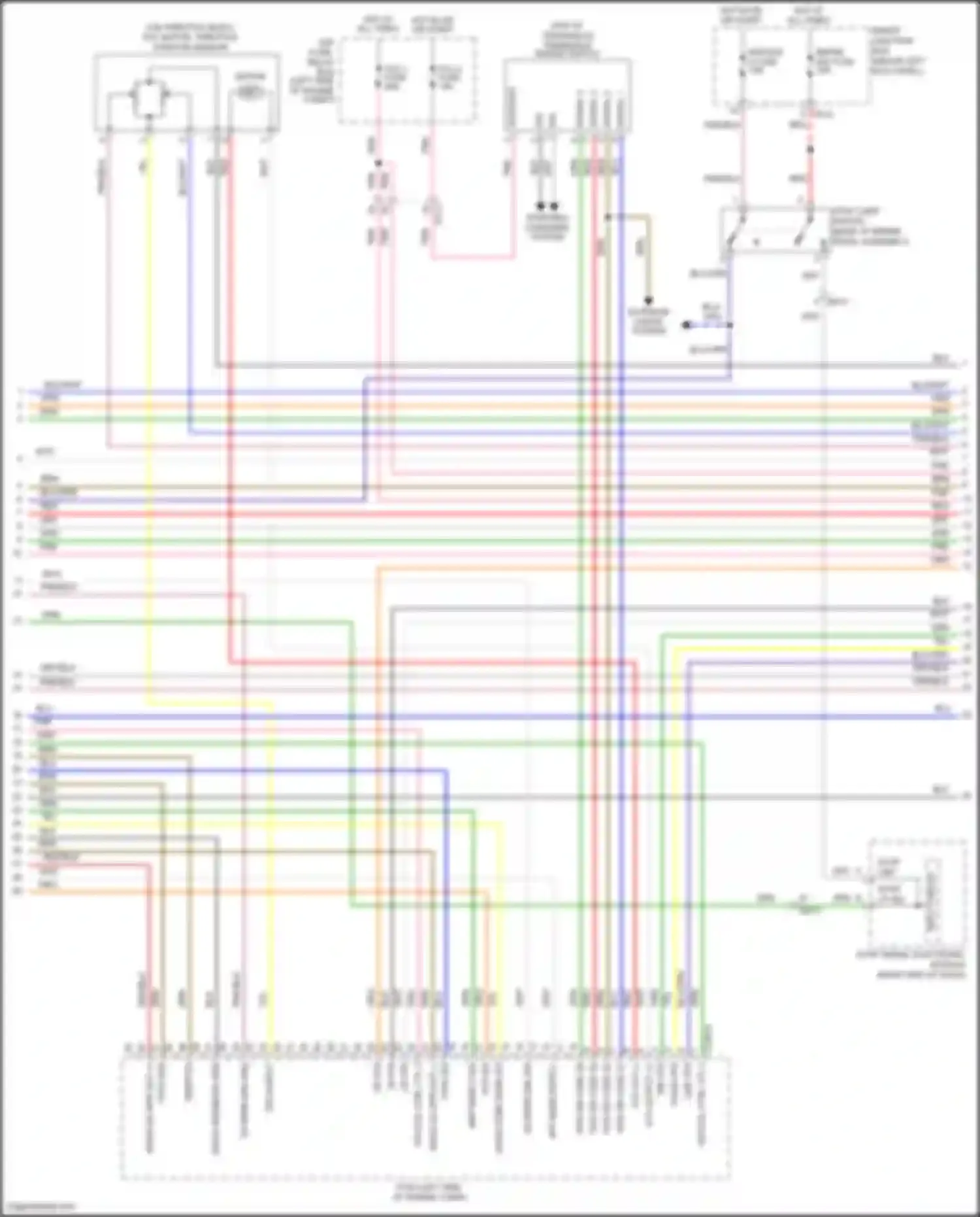 Wiring diagram input circuit for Kia K5 I facelift (2013-2015)