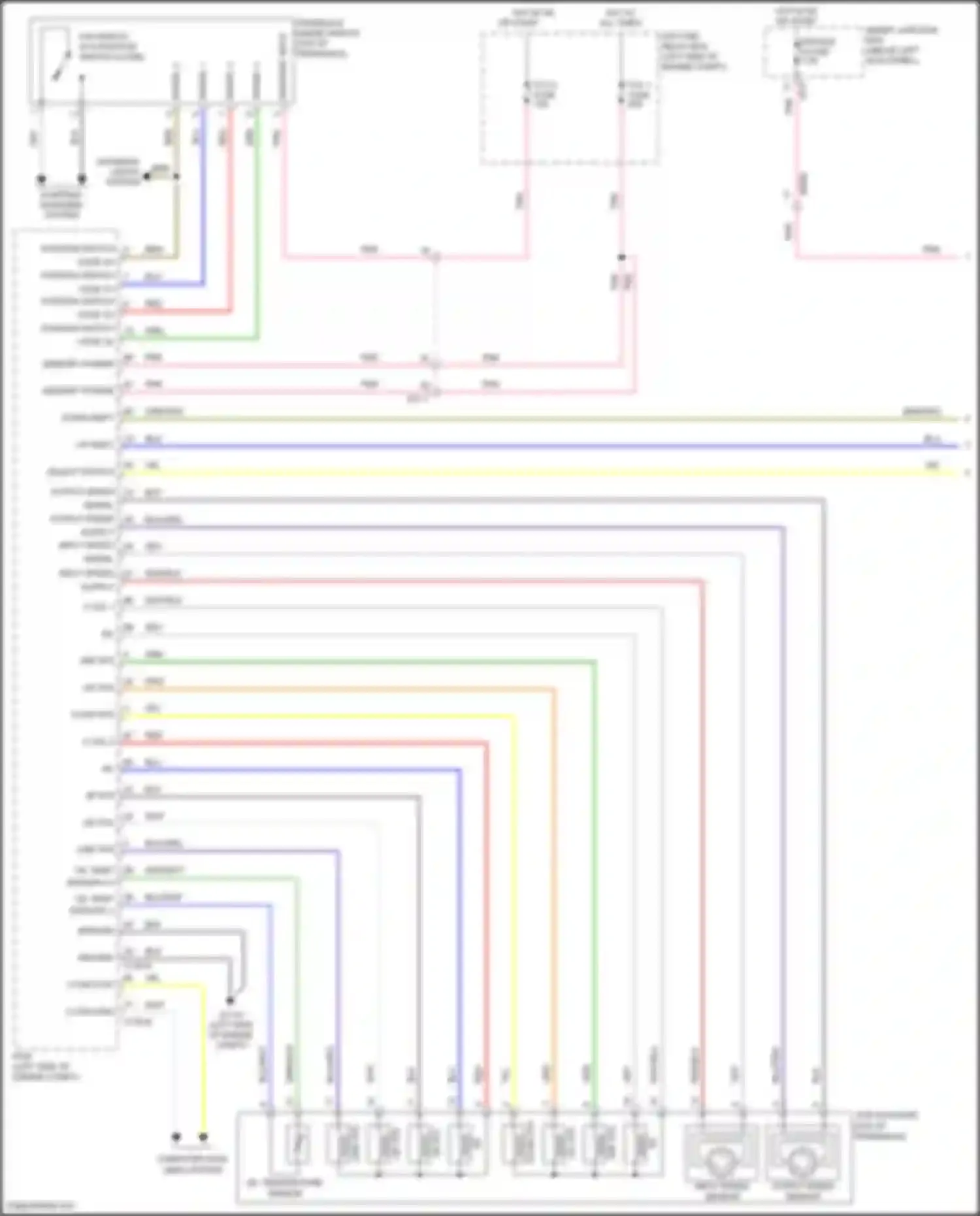 Wiring diagram input speed sensor for Kia K5 I facelift (2013-2015)