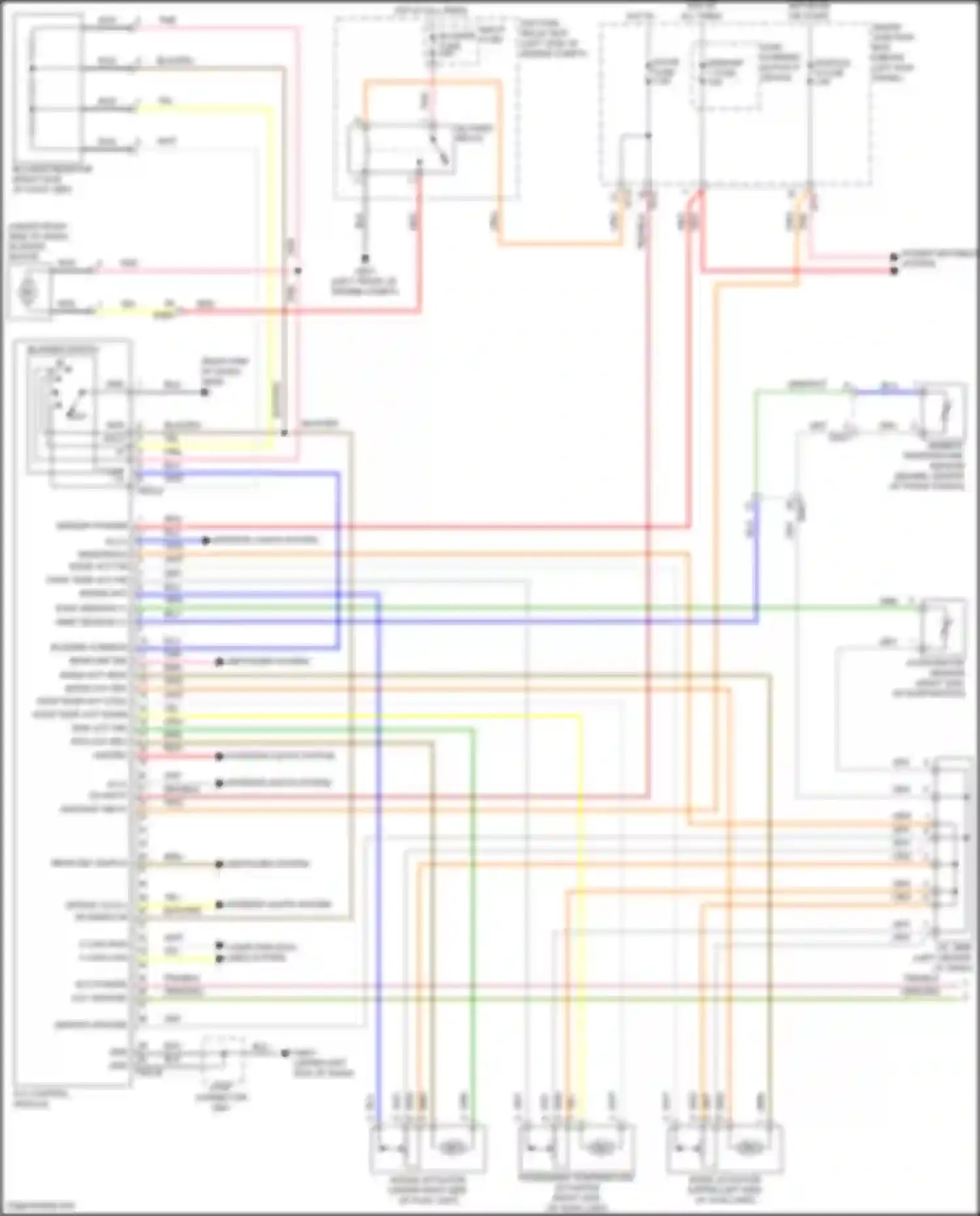 Wiring diagram ambient temperature sensor for Kia K5 I facelift (2013-2015)