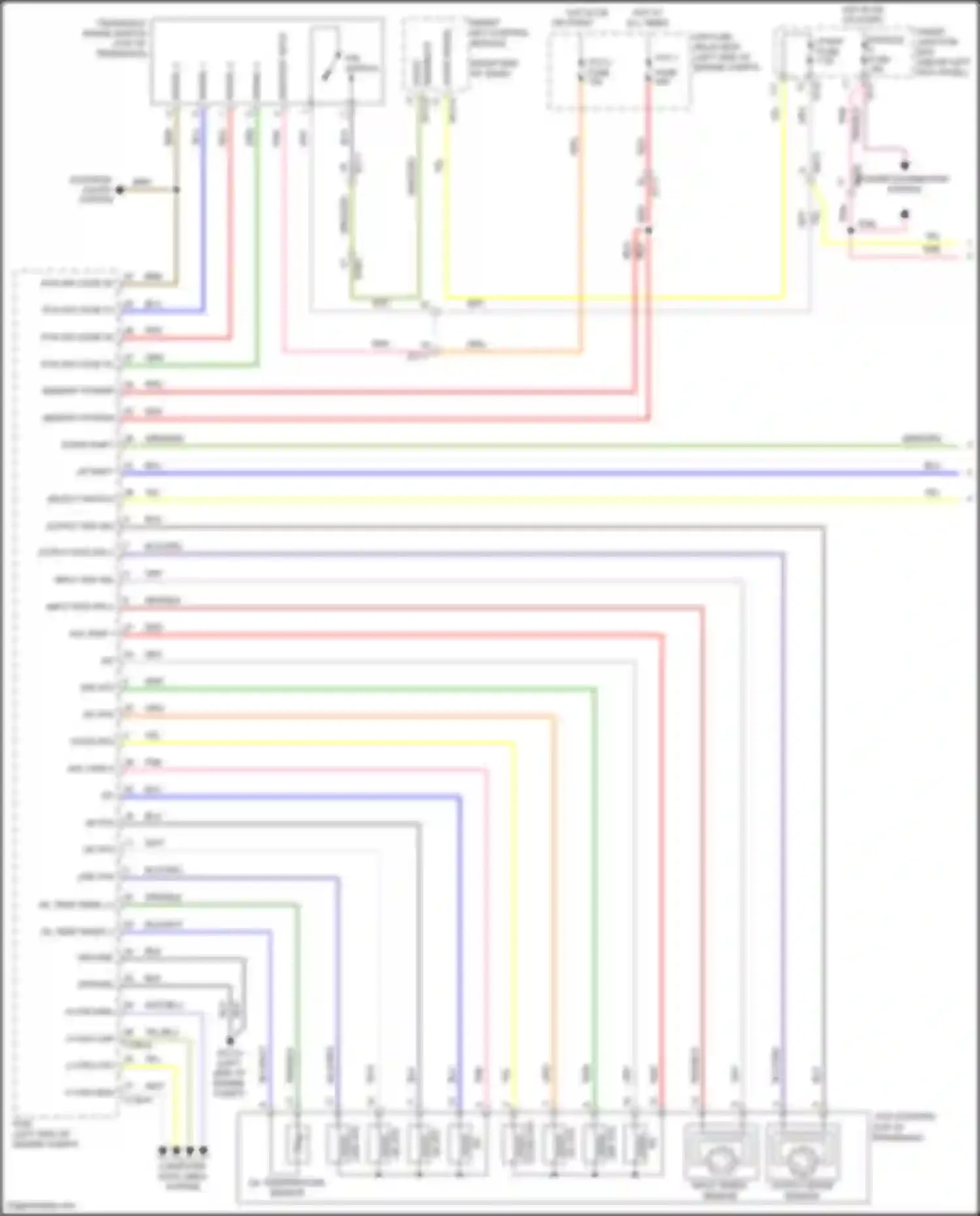 Wiring diagram input speed sensor for Kia K5 I facelift (2013-2015)