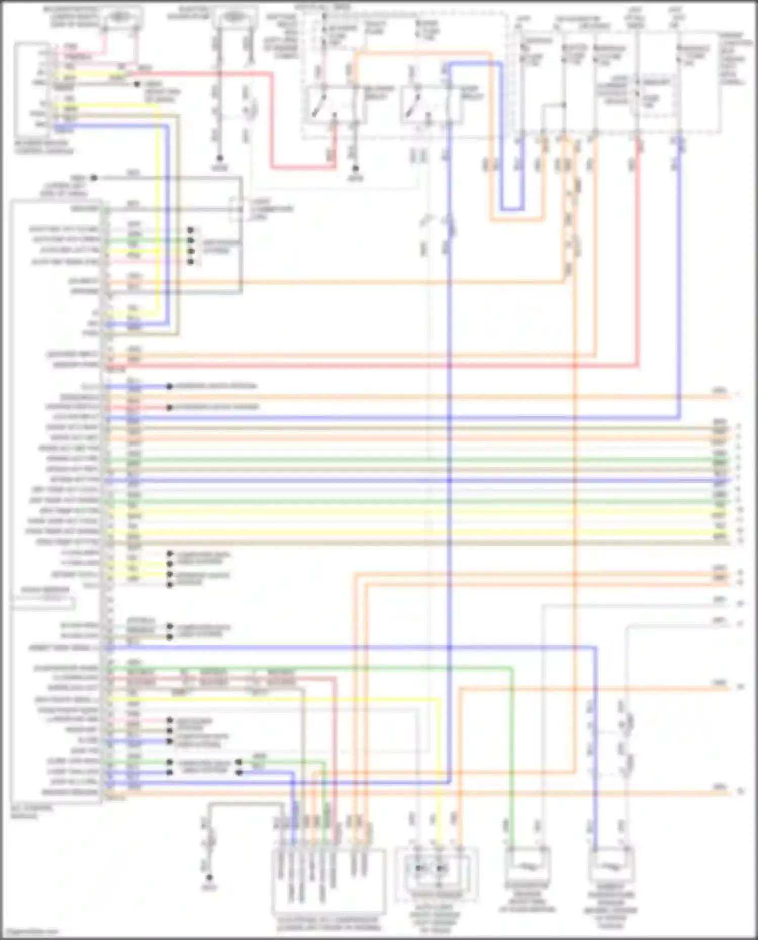 Wiring diagram incar sensor for Kia K5 I facelift (2013-2015) (3 of 3)