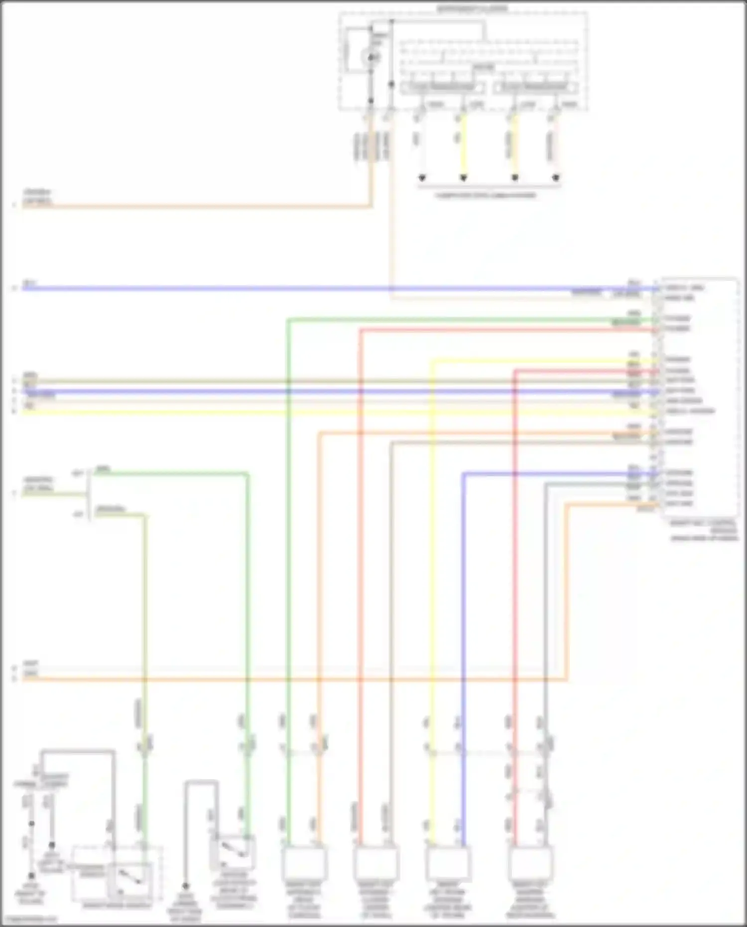 Wiring diagram smart key control module for Kia K5 I facelift (2013-2015)