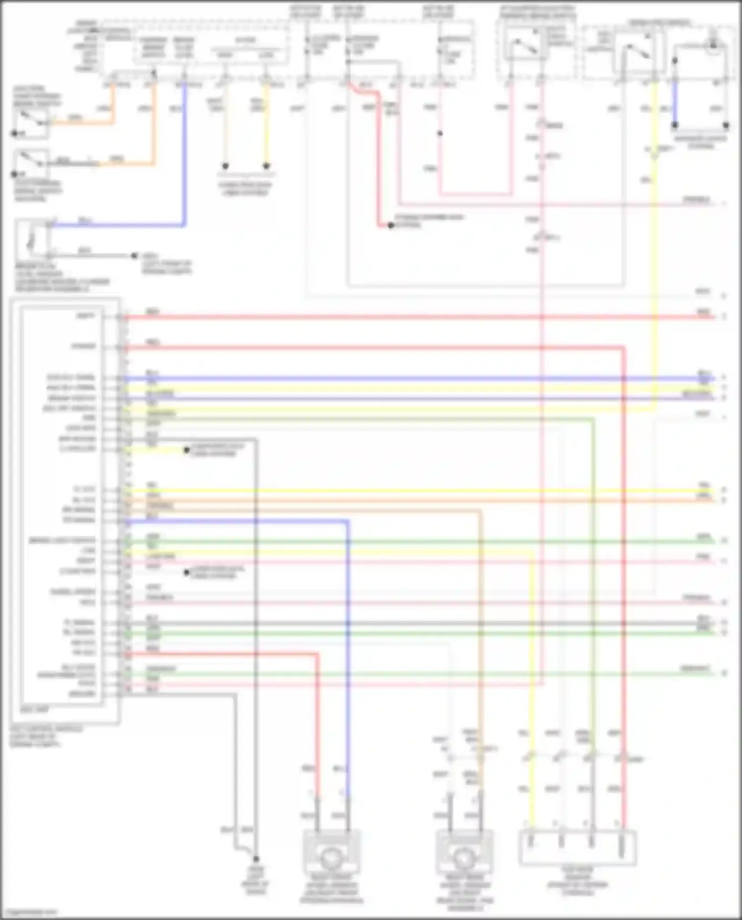 Wiring diagram module 3 fuse for Kia K5 I facelift (2013-2015)