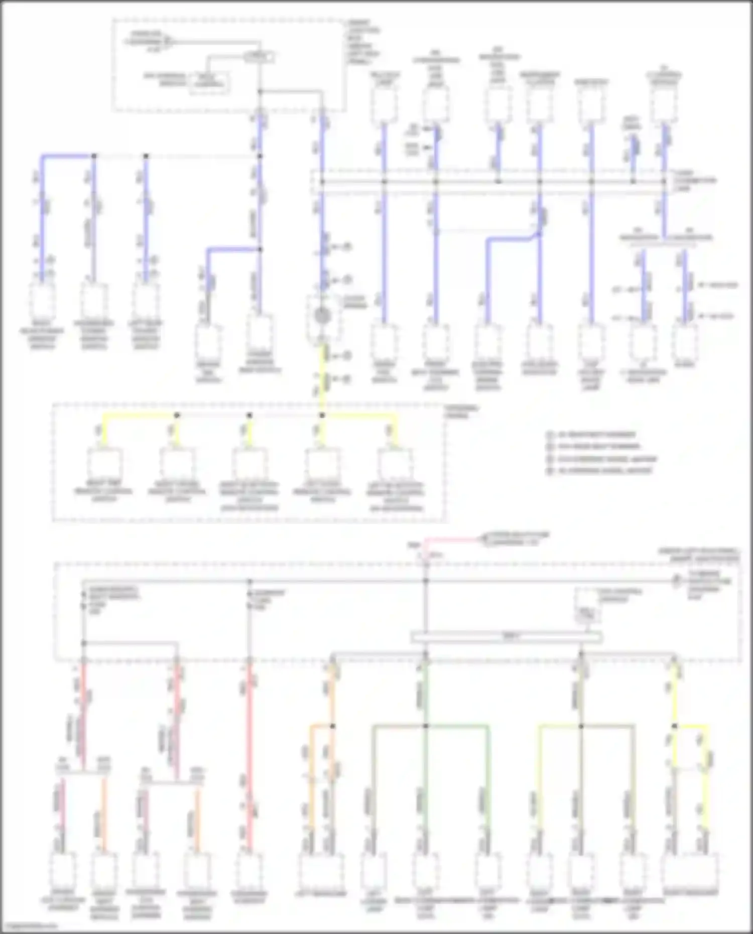 Wiring diagram a/c control module for Kia K5 I facelift (2013-2015)