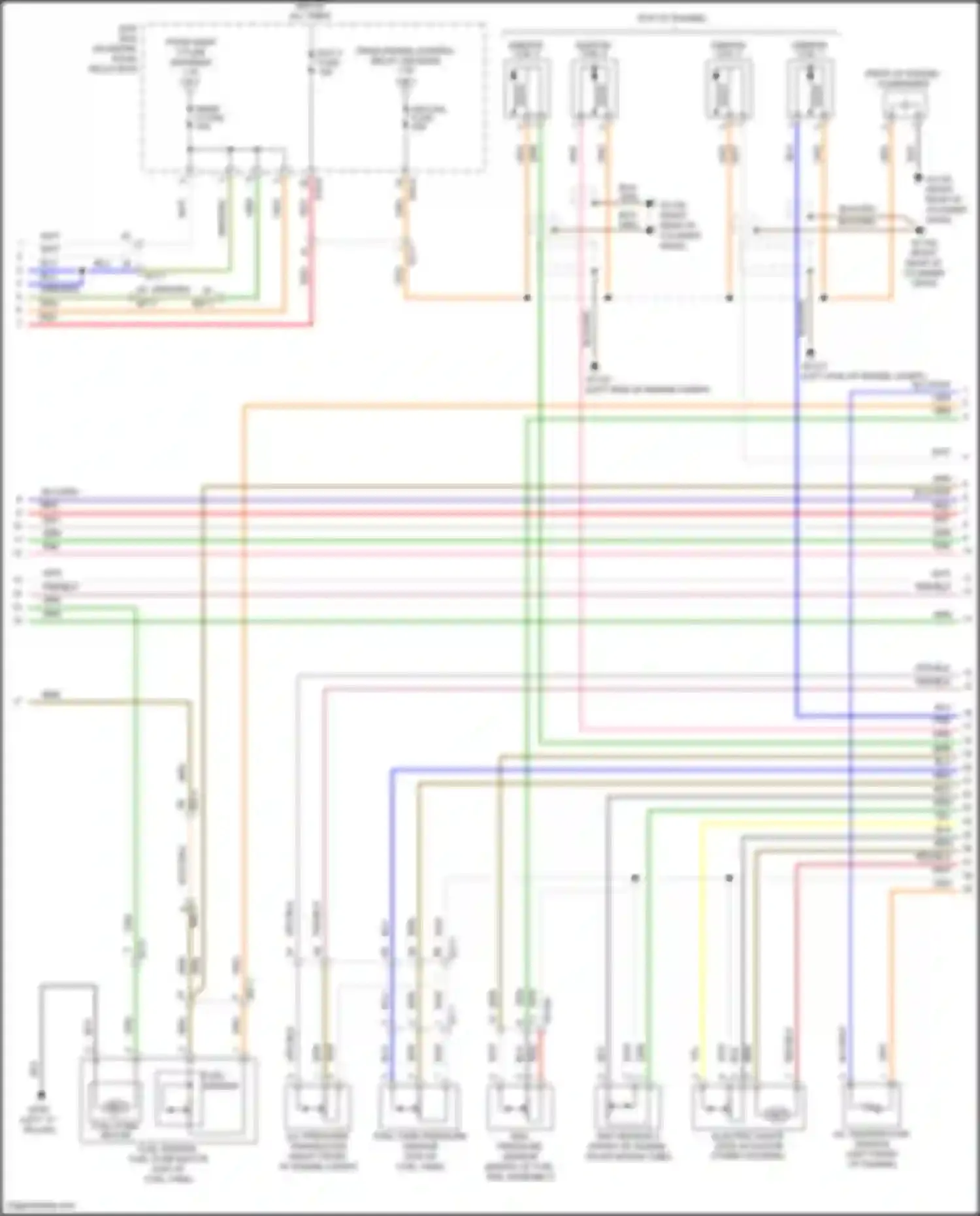 Wiring diagram left "c" pillar) for Kia K5 I facelift (2013-2015) (22 of 26)