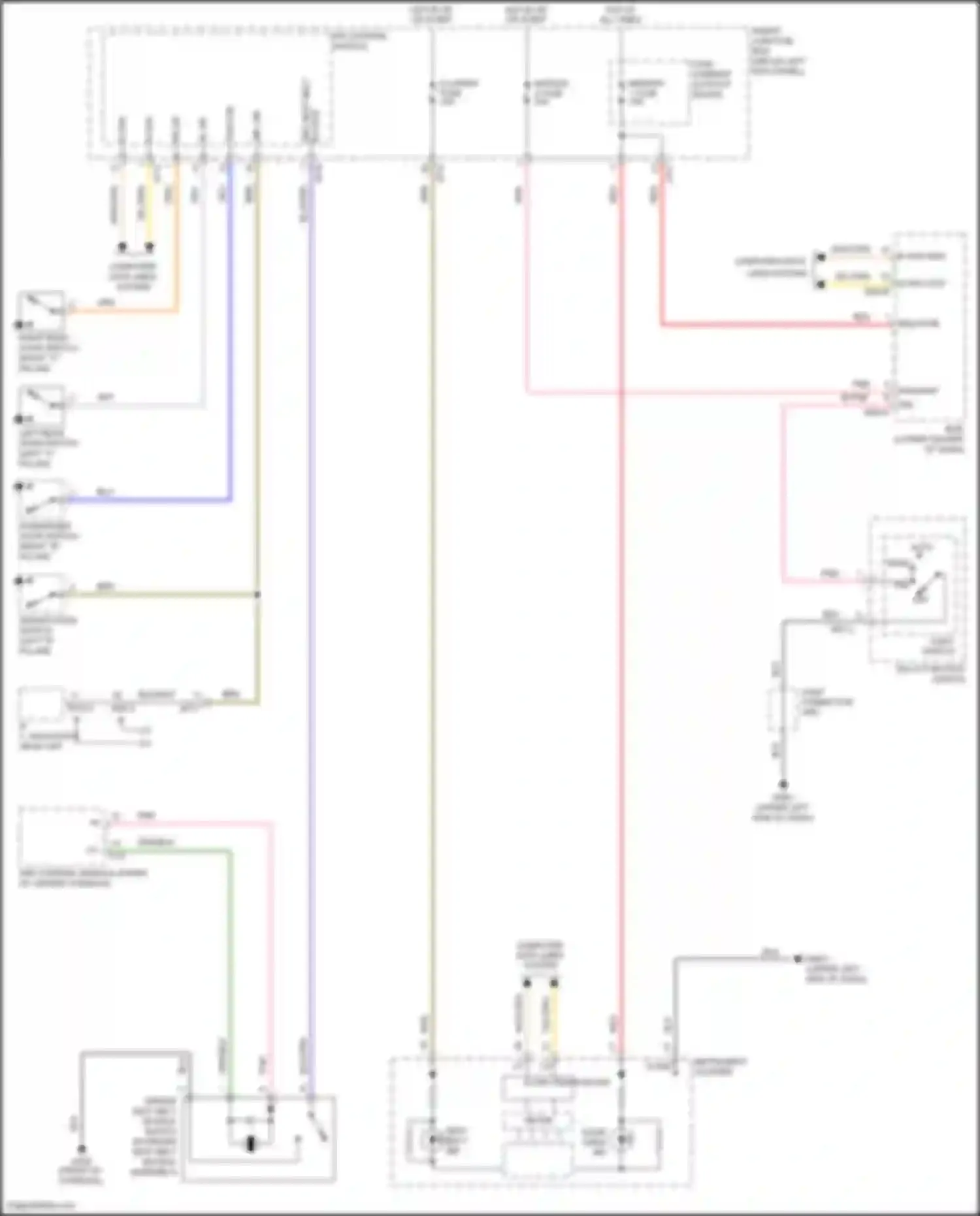 Wiring diagram module 2 fuse for Kia K5 I facelift (2013-2015)