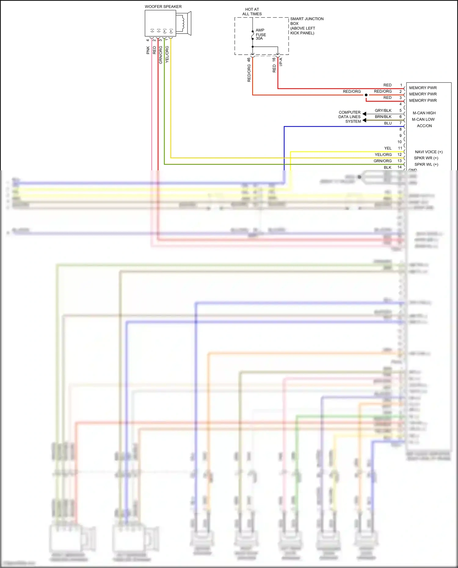 Kia K5 I facelift (2013-2015) nca wiring diagram  (77 of 120)