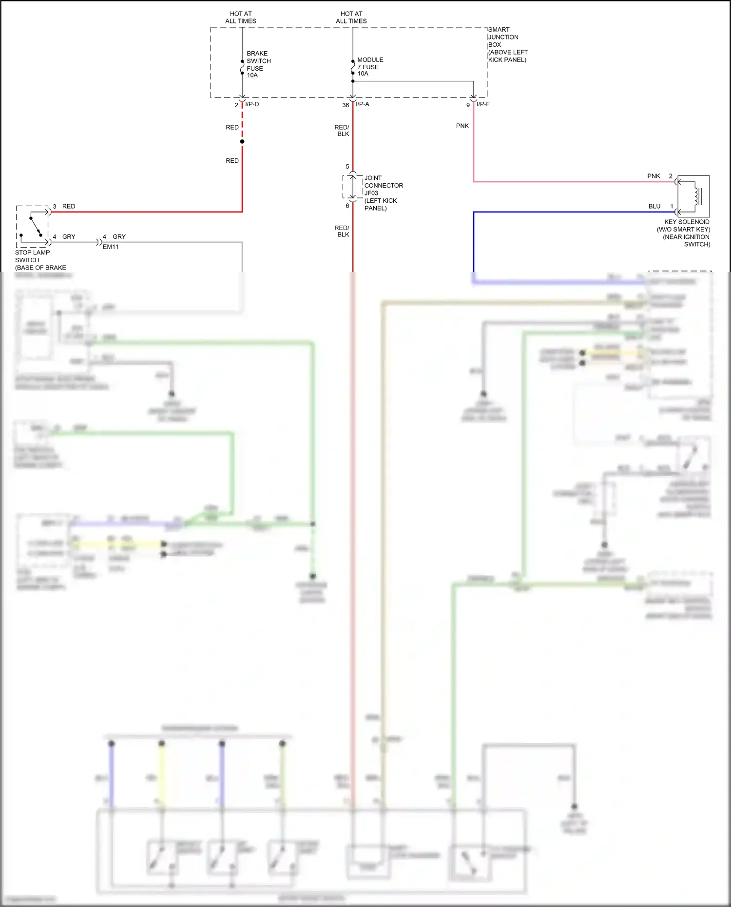Kia K5 I facelift (2013-2015) nca wiring diagram  (100 of 120)