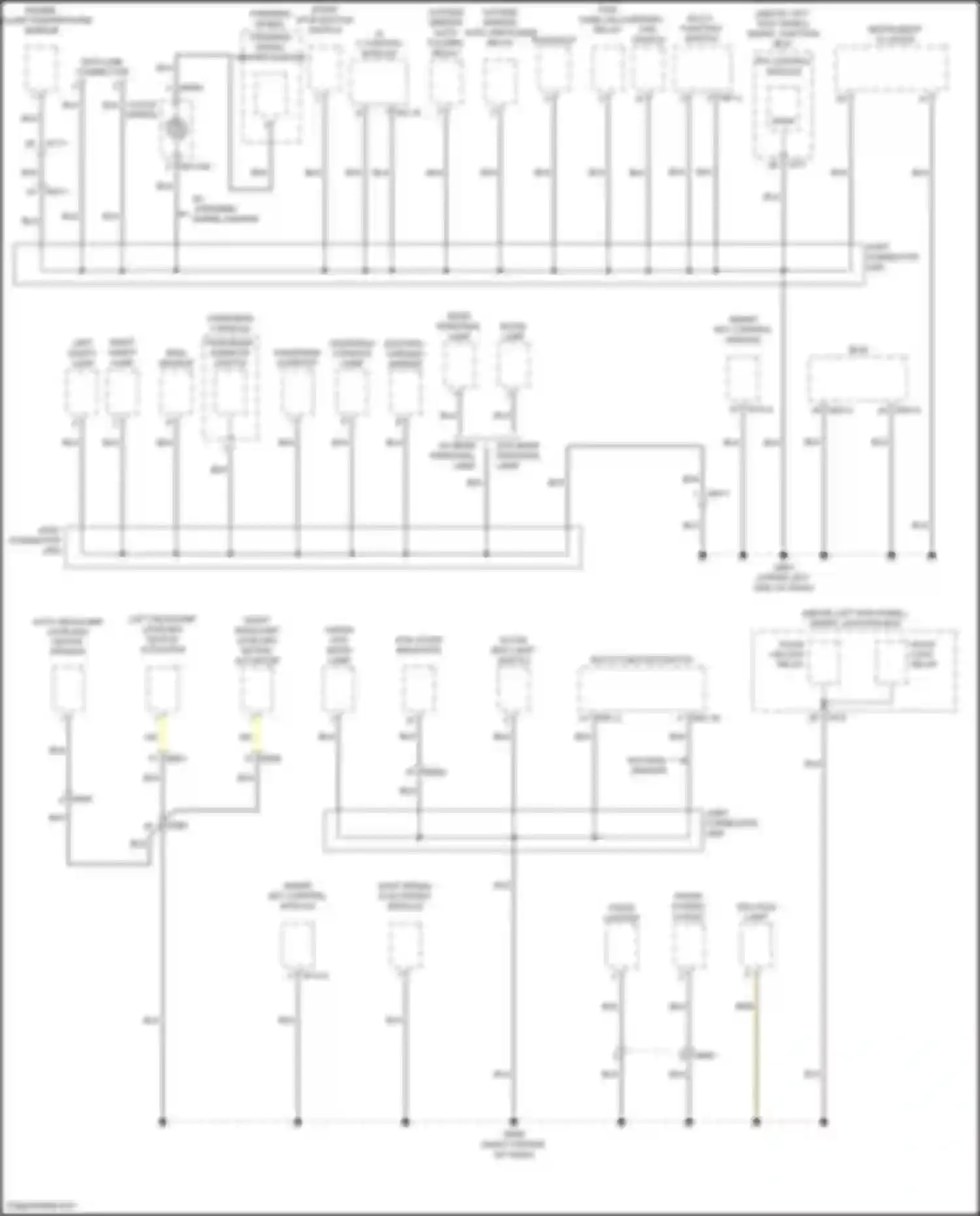 Wiring diagram outside mirror auto unfolding relay for Kia K5 I facelift (2013-2015) (1 of 4)