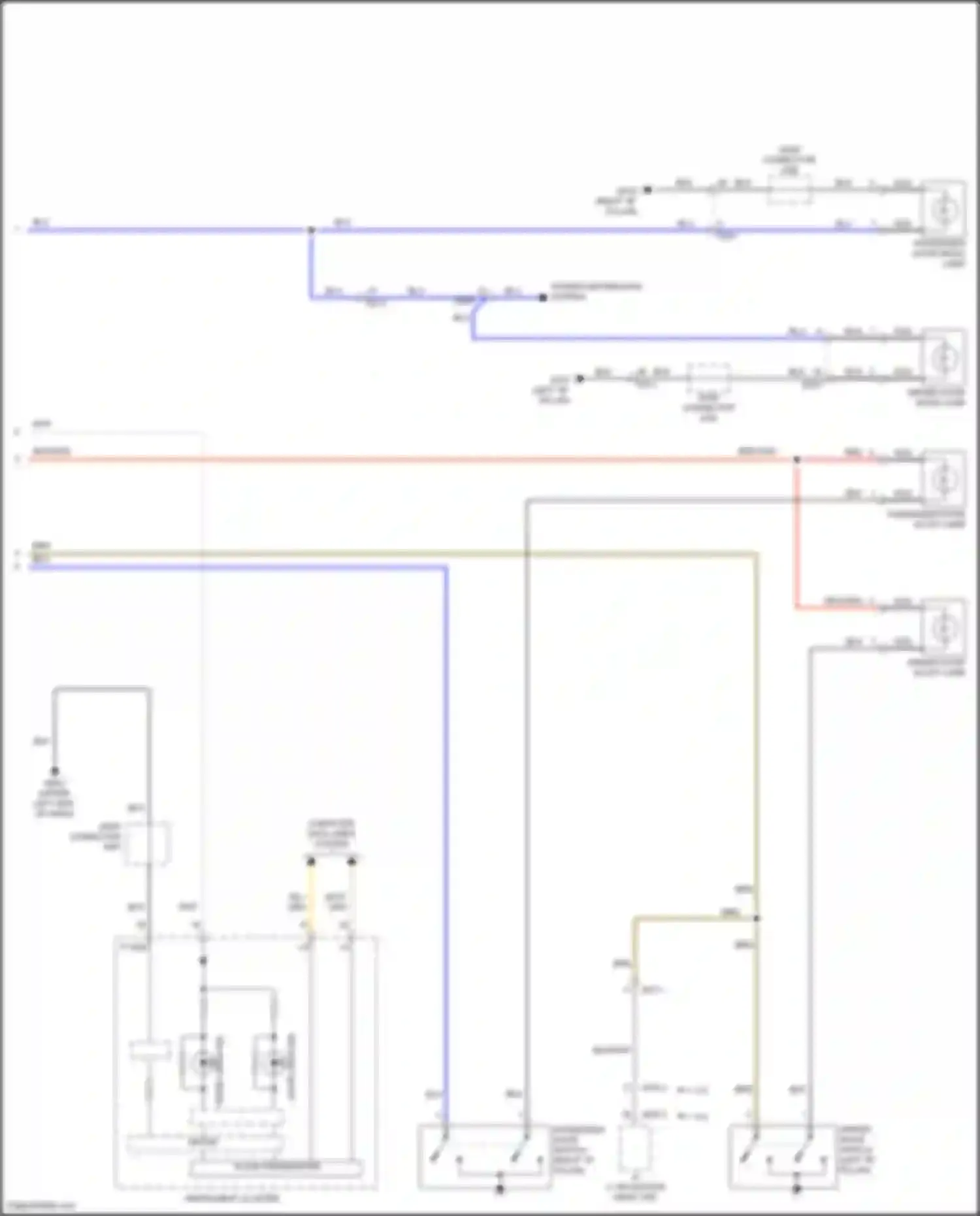 Wiring diagram power distribution system for Kia K5 I facelift (2013-2015)