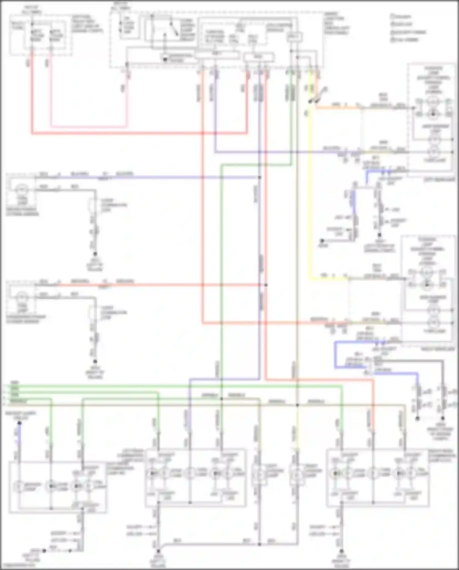 Wiring diagram position lamp for Kia K5 I facelift (2013-2015) (1 of 1)
